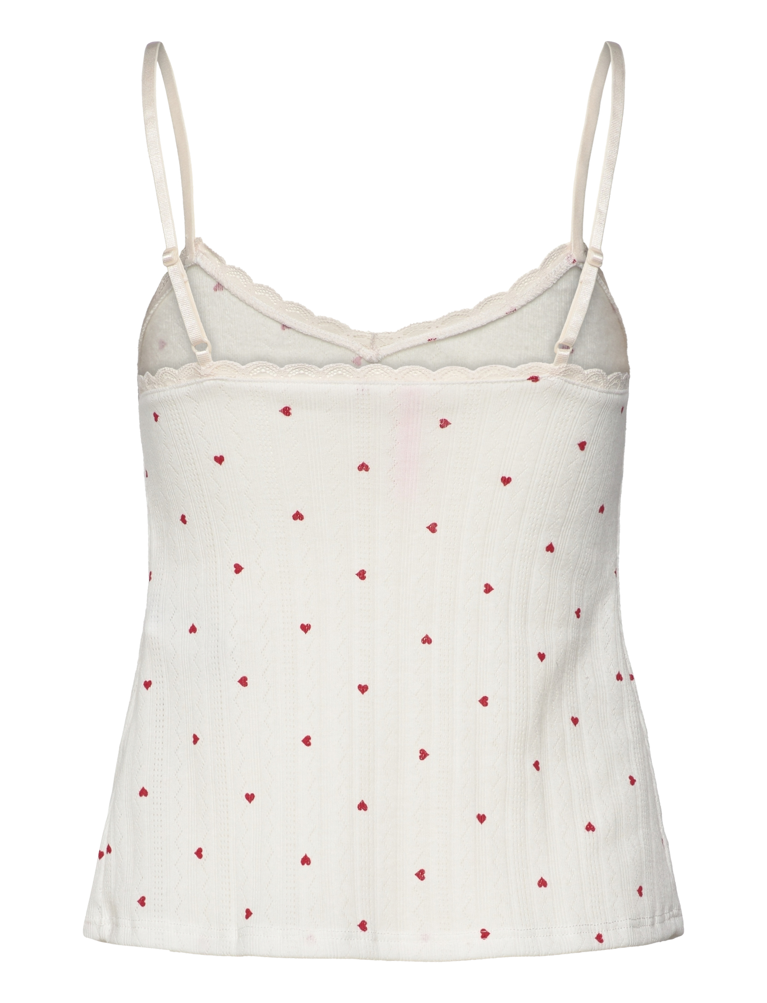 Hunkemöller - CAMI POINTELLE LACE HEARTS - hkm white - 2