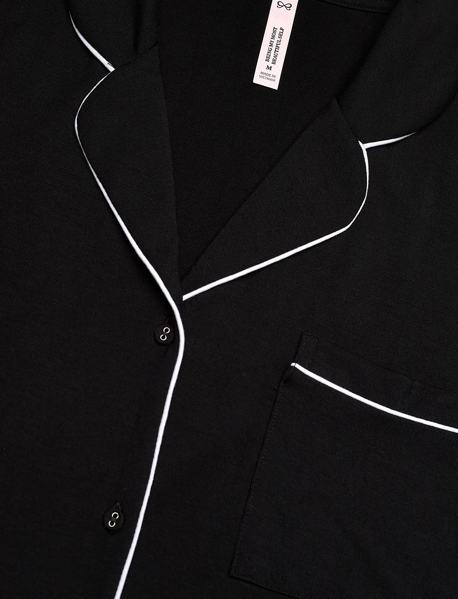 Hunkemöller - Jacket Ss Jersey Essential - yläosat - black - 2