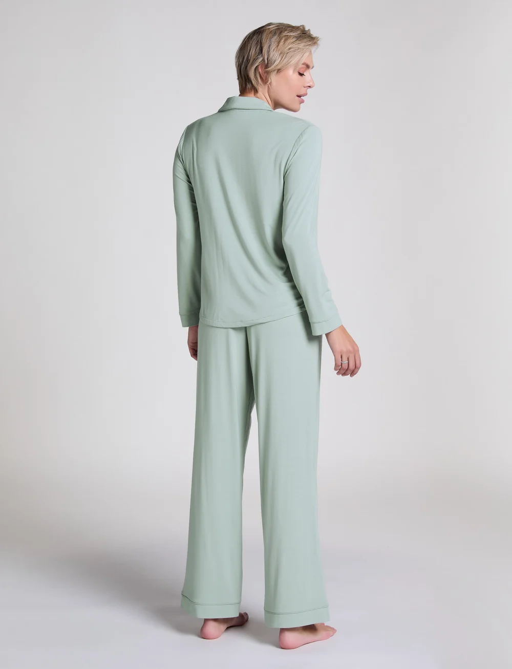 Hunkemöller - JACKET LS JERSEY ESSENTIAL - oberteile - iceberg green - 5