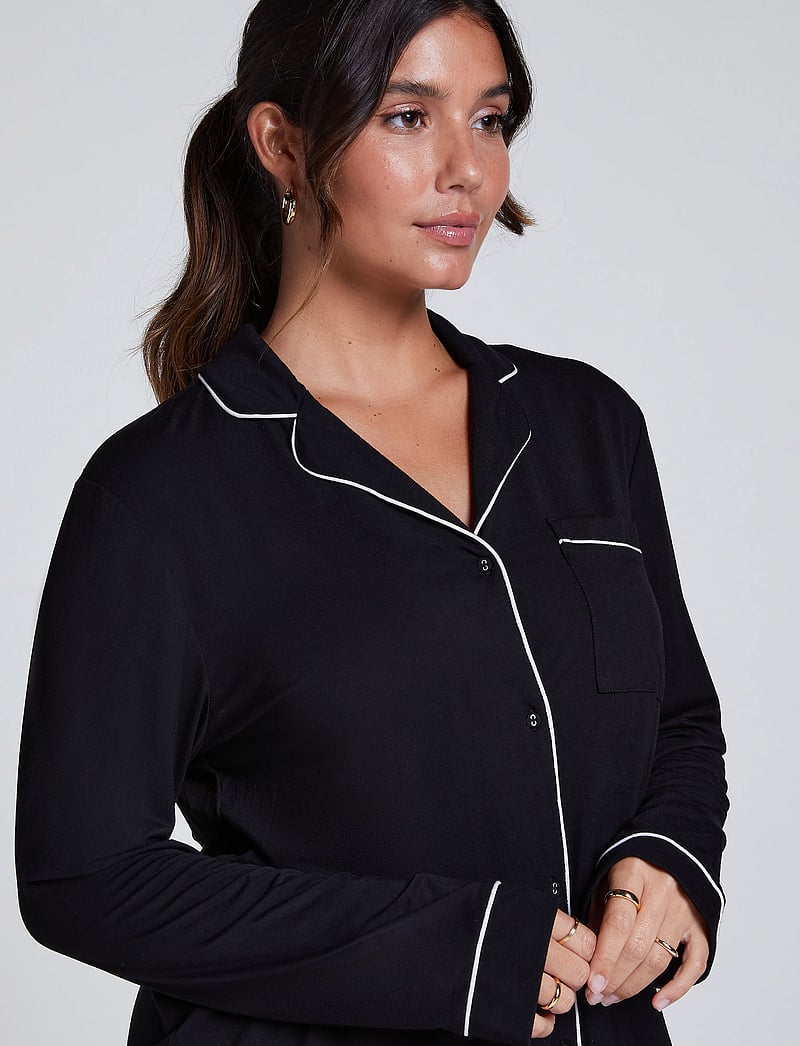 Hunkemöller - JACKET LS JERSEY ESSENTIAL - black - 3
