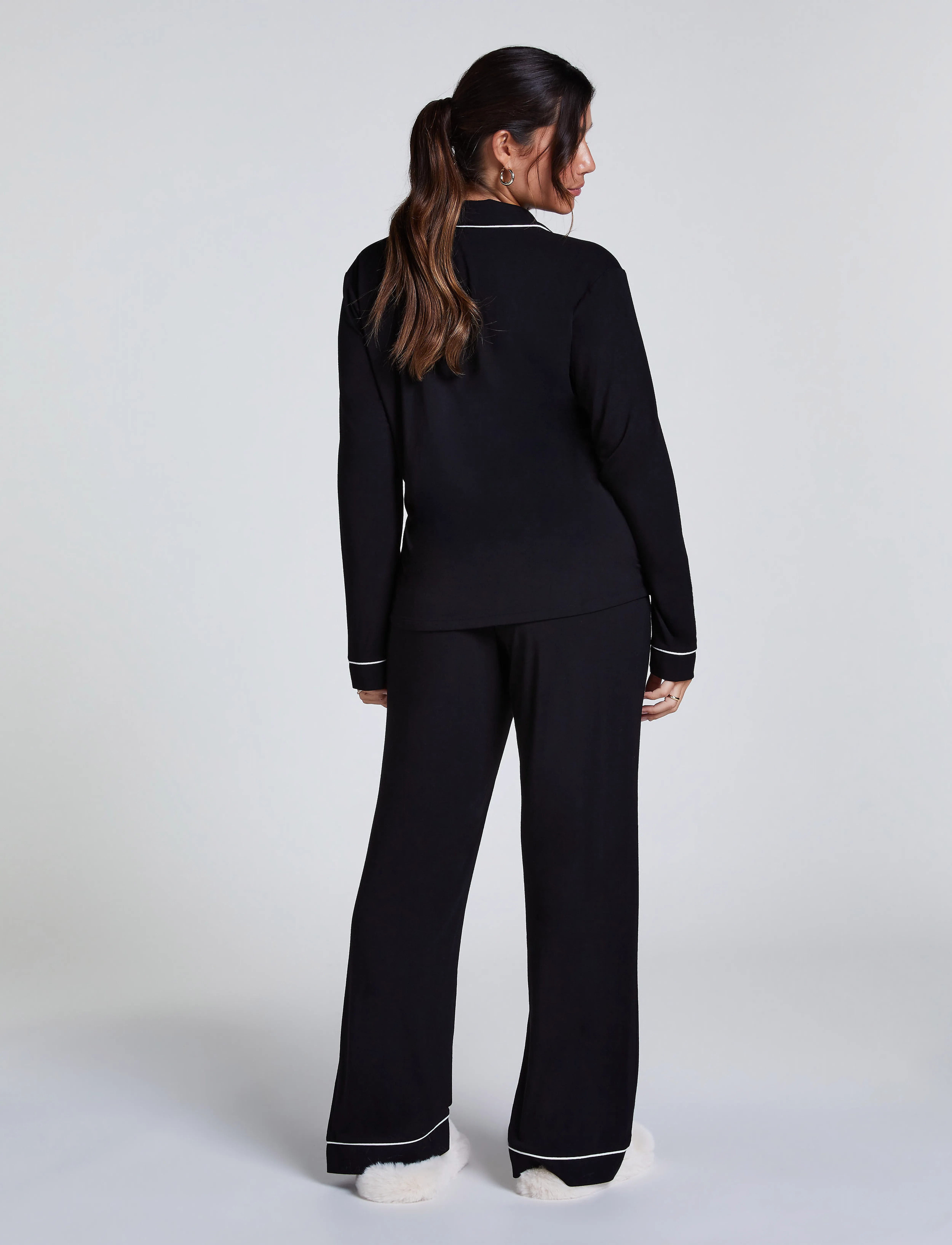 Hunkemöller - JACKET LS JERSEY ESSENTIAL - black - 5