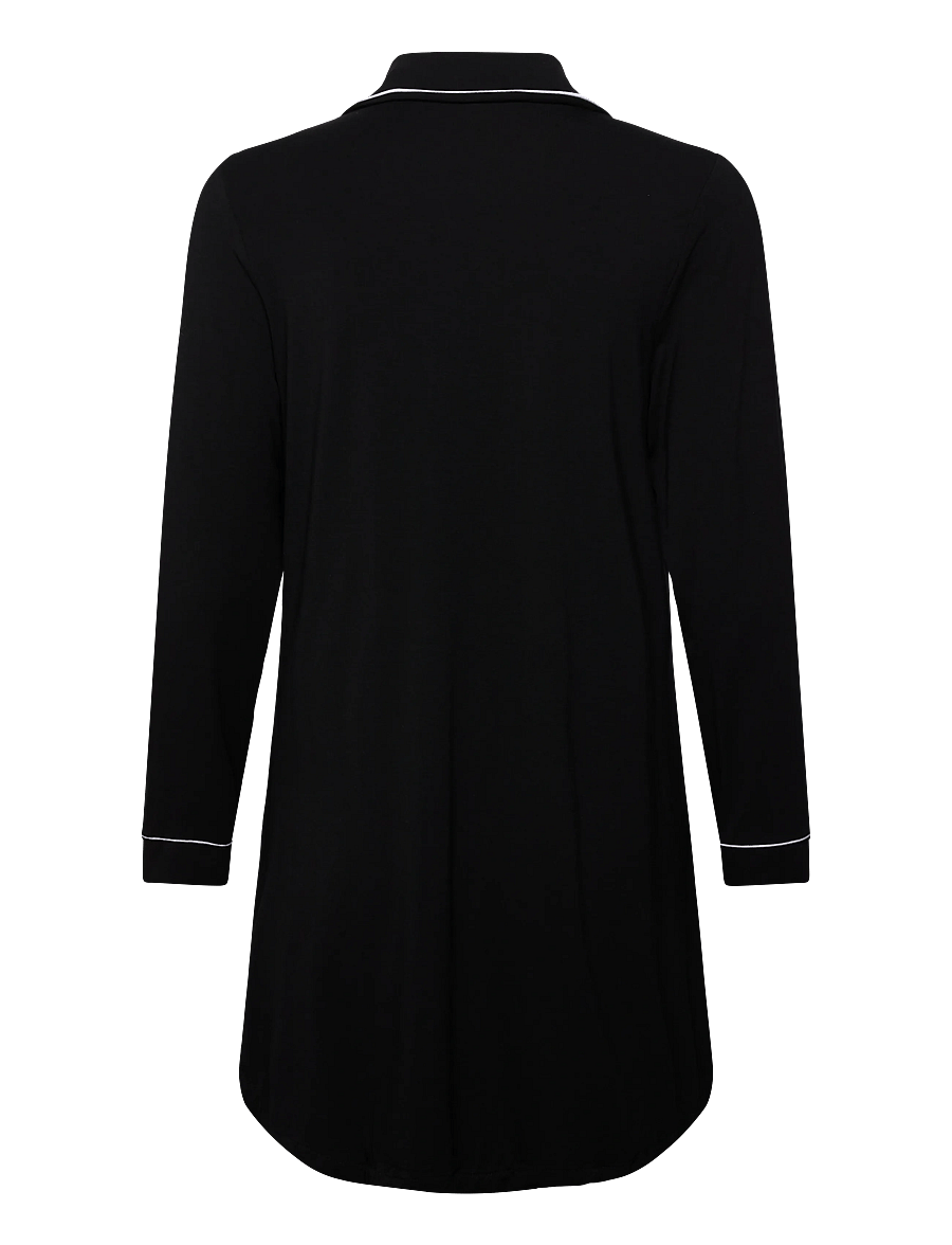Hunkemöller - Shirtdress Ls Jersey Essenti - black - 1