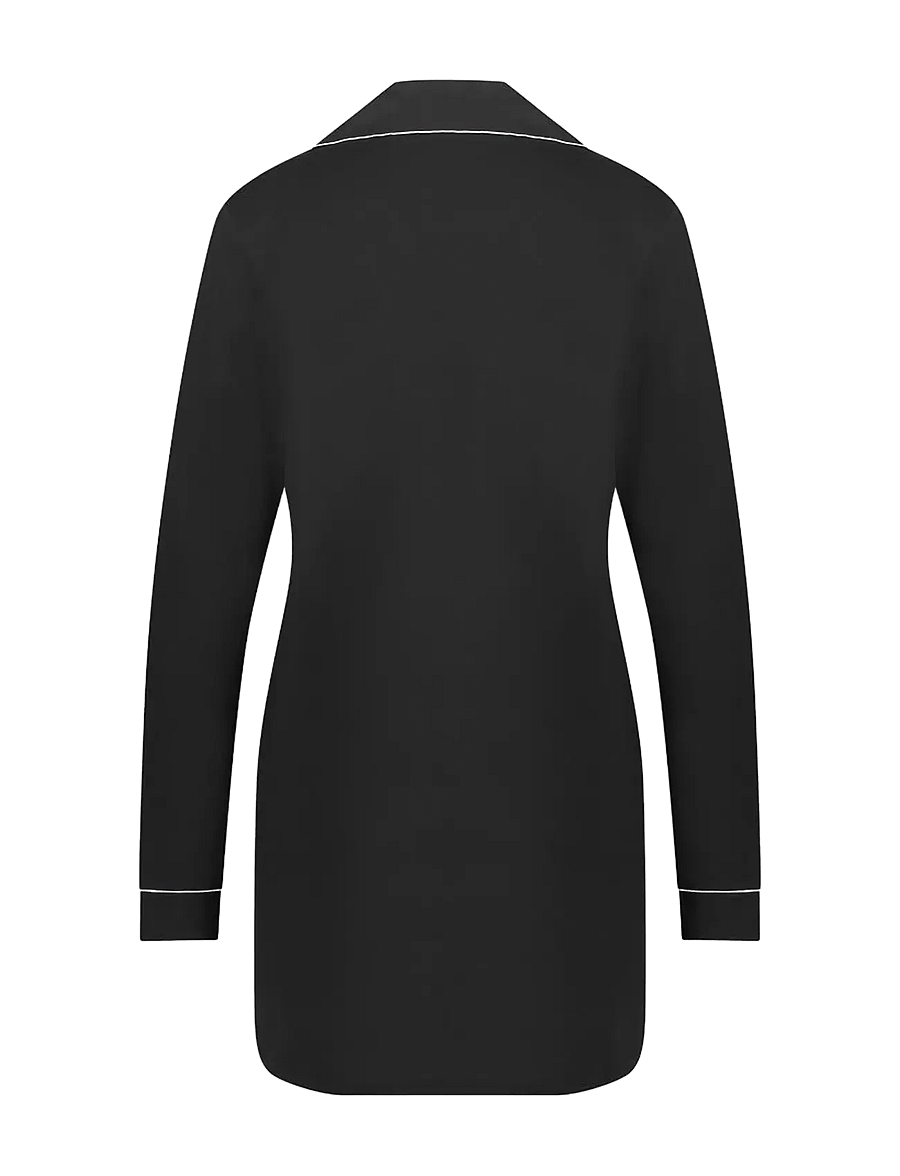 Hunkemöller - Shirtdress Ls Jersey Essenti - nattlinnen - black - 3
