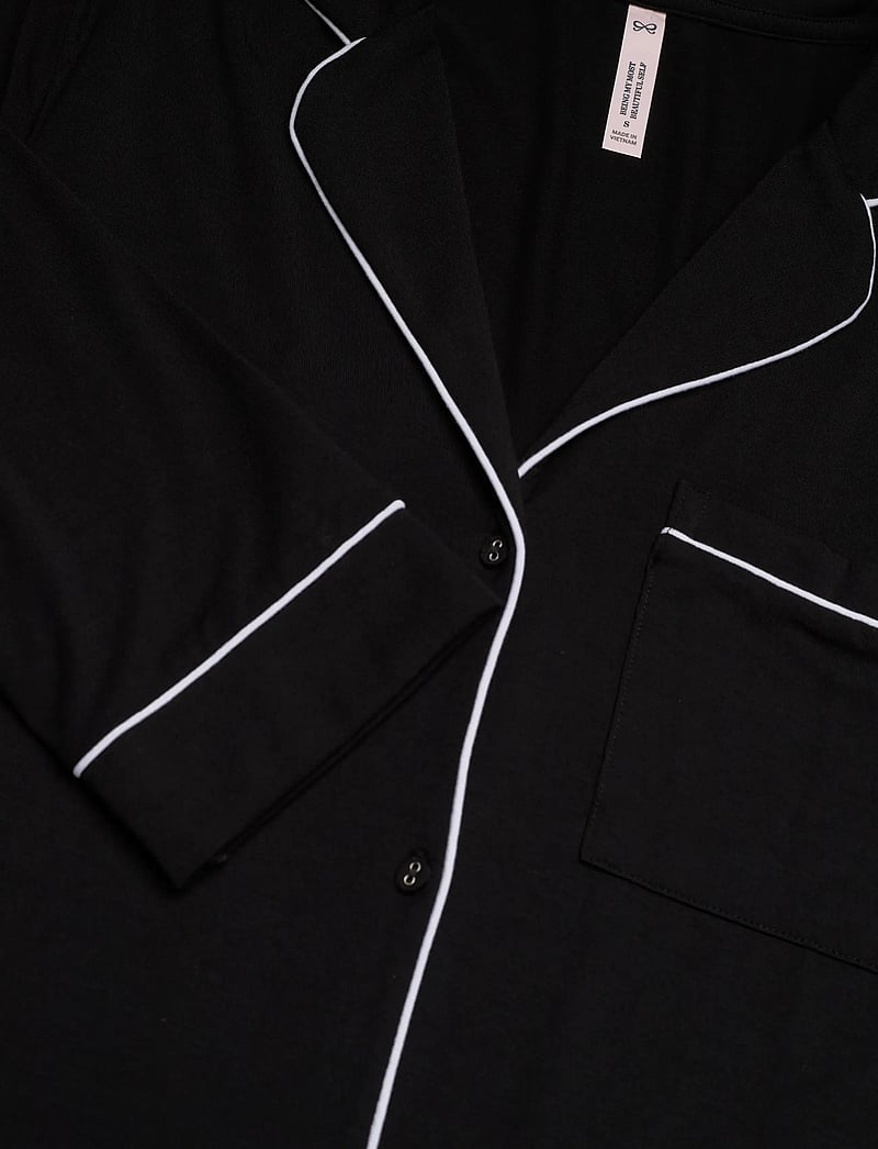 Hunkemöller - SHIRTDRESS LS JERSEY ESSENTIAL - nachthemden - black - 2