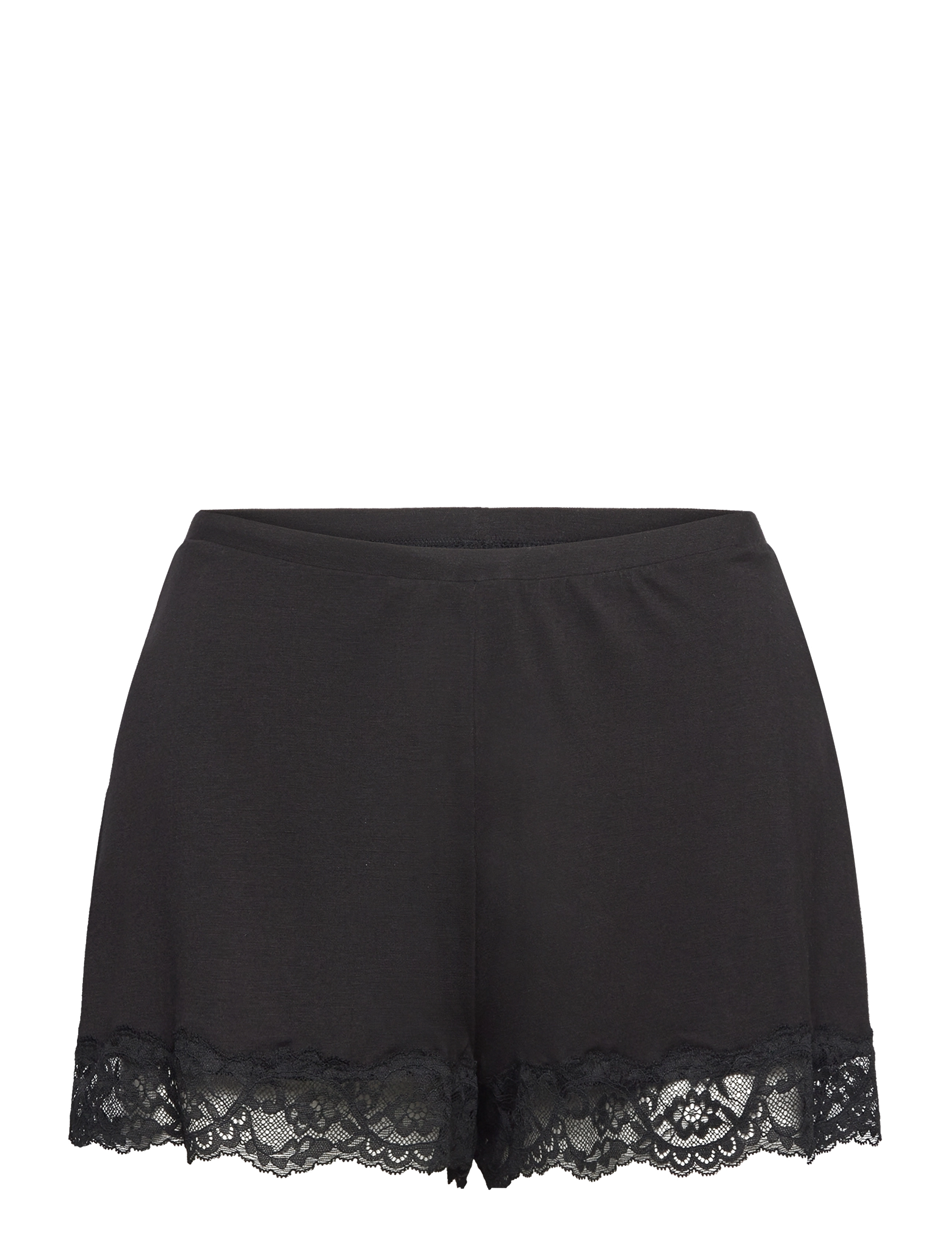 Hunkemöller - PJ CAMI JERSEY LACE NANA - black - 2