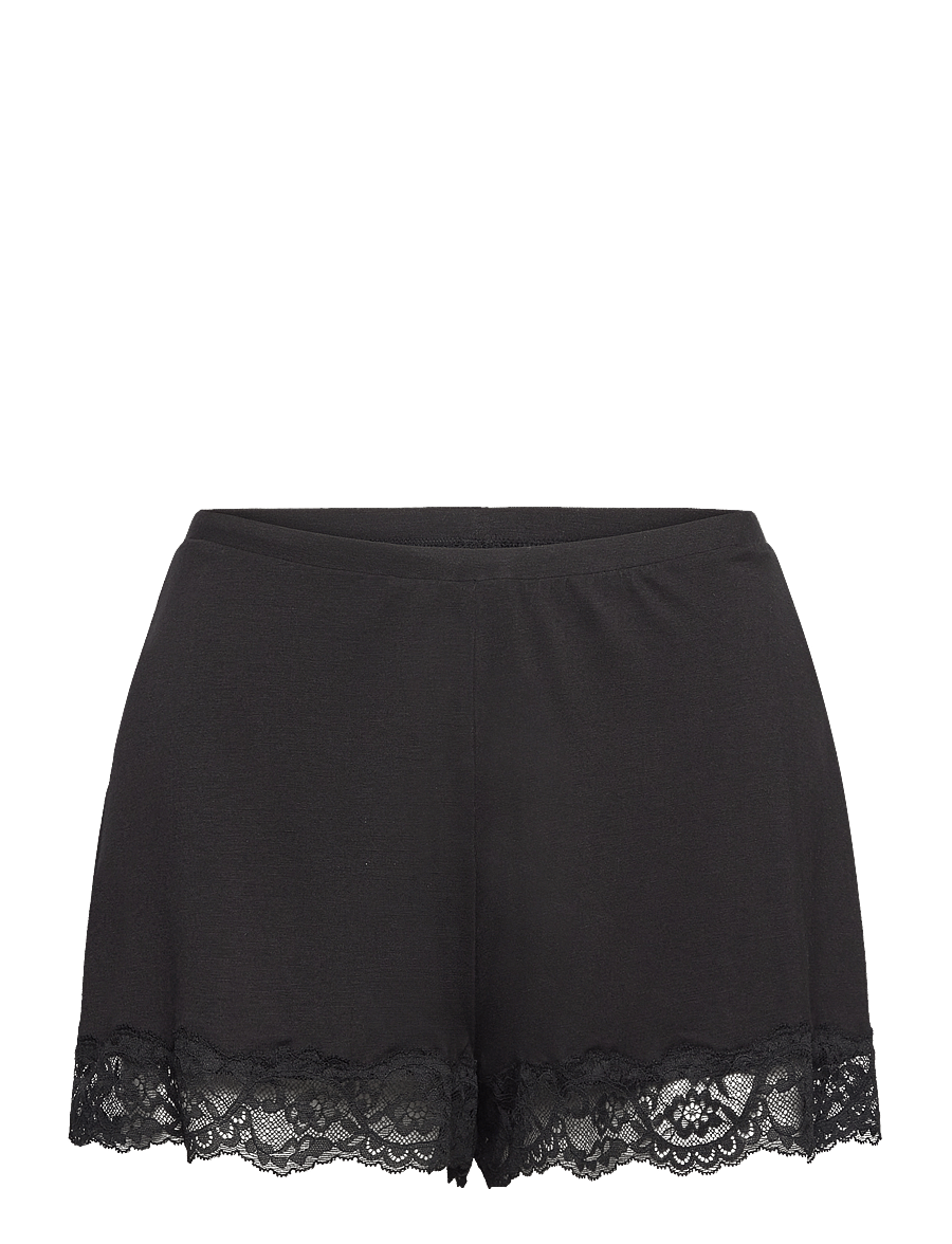 Hunkemöller - Pj Cami Jersey Lace Nana - pyjamas - black - 2
