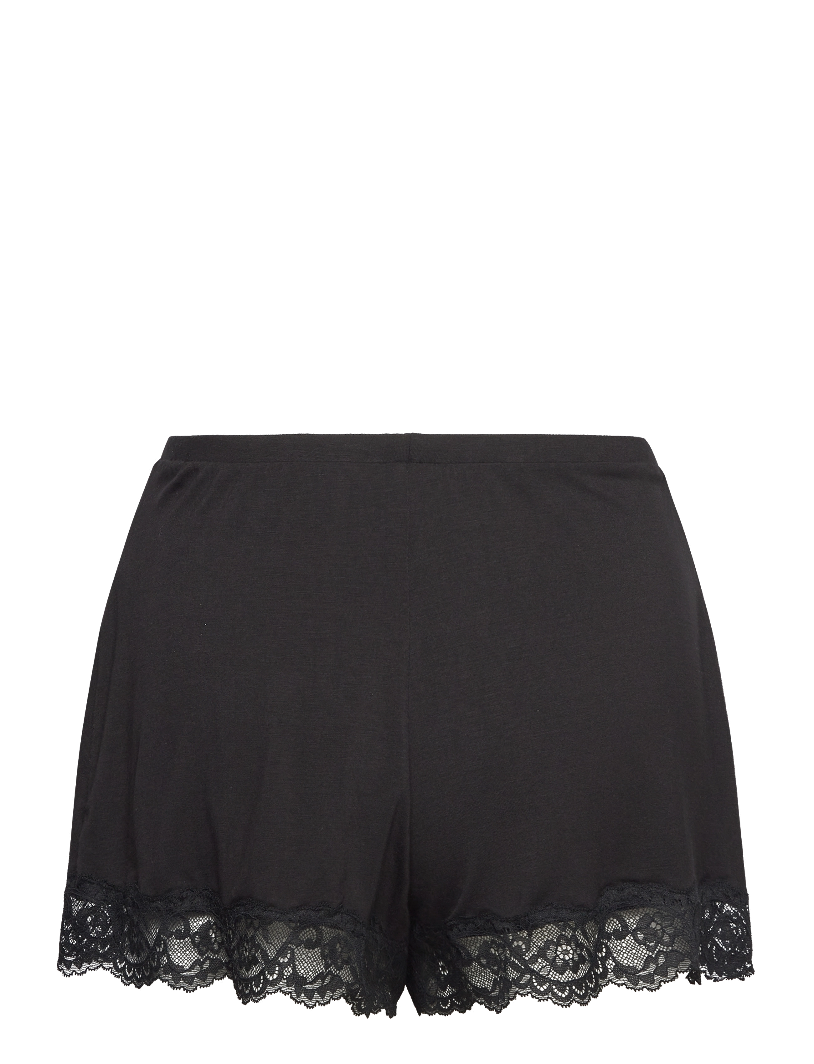 Hunkemöller - PJ CAMI JERSEY LACE NANA - black - 4