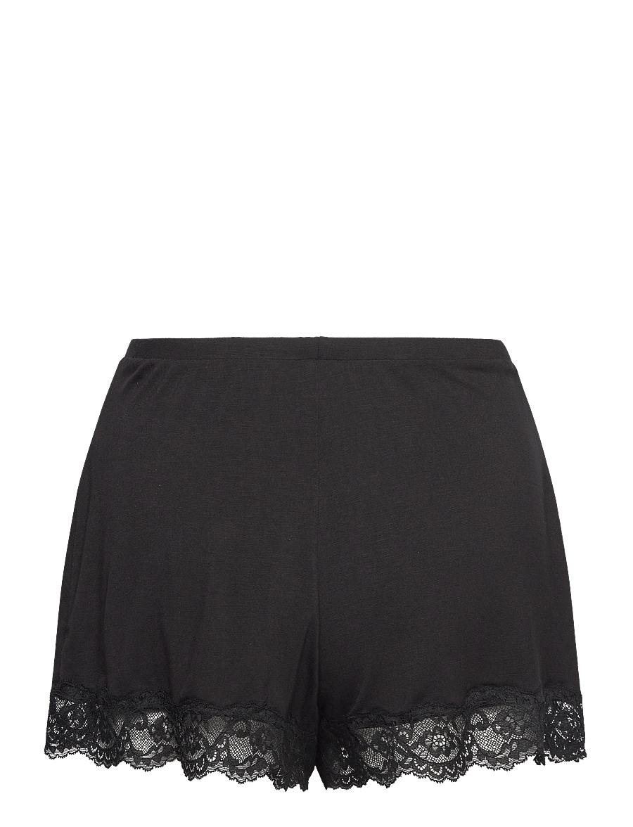 Hunkemöller - Pj Cami Jersey Lace Nana - pyjamas - black - 4