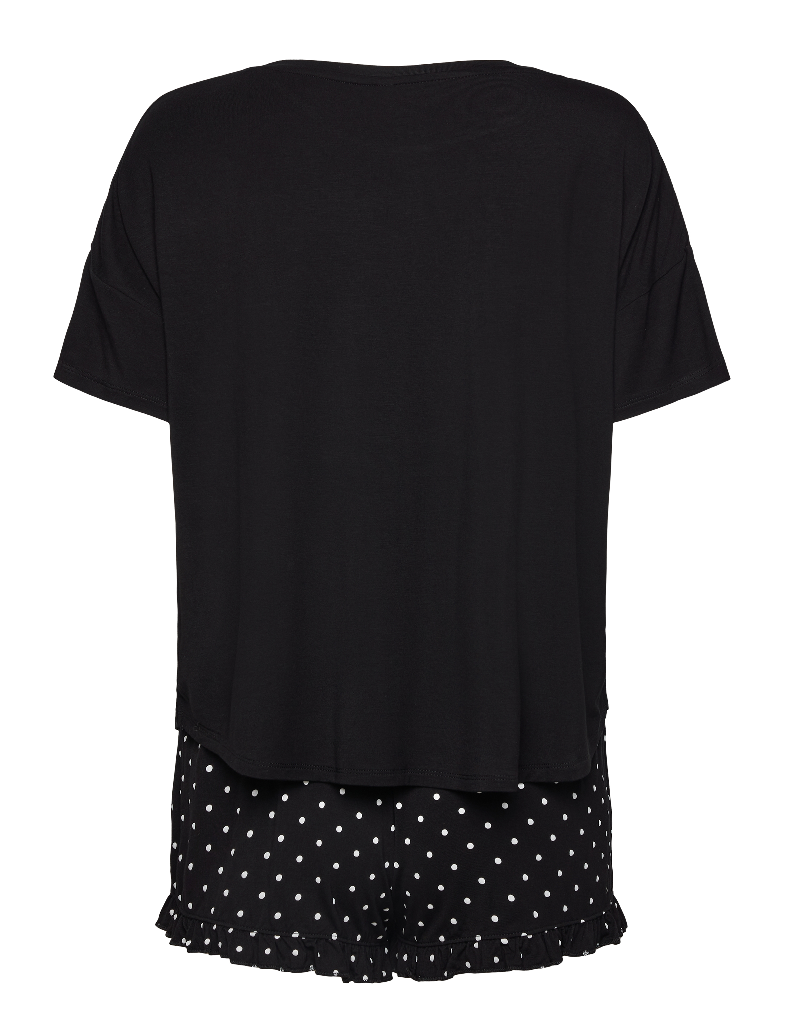 Hunkemöller - PJ SHORT LOOSEFIT DOT - black - 2