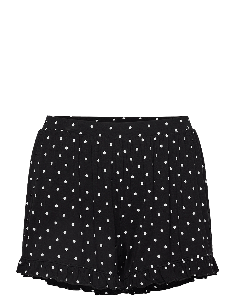 Hunkemöller - PJ SHORT LOOSEFIT DOT - pidžaamad - black - 3