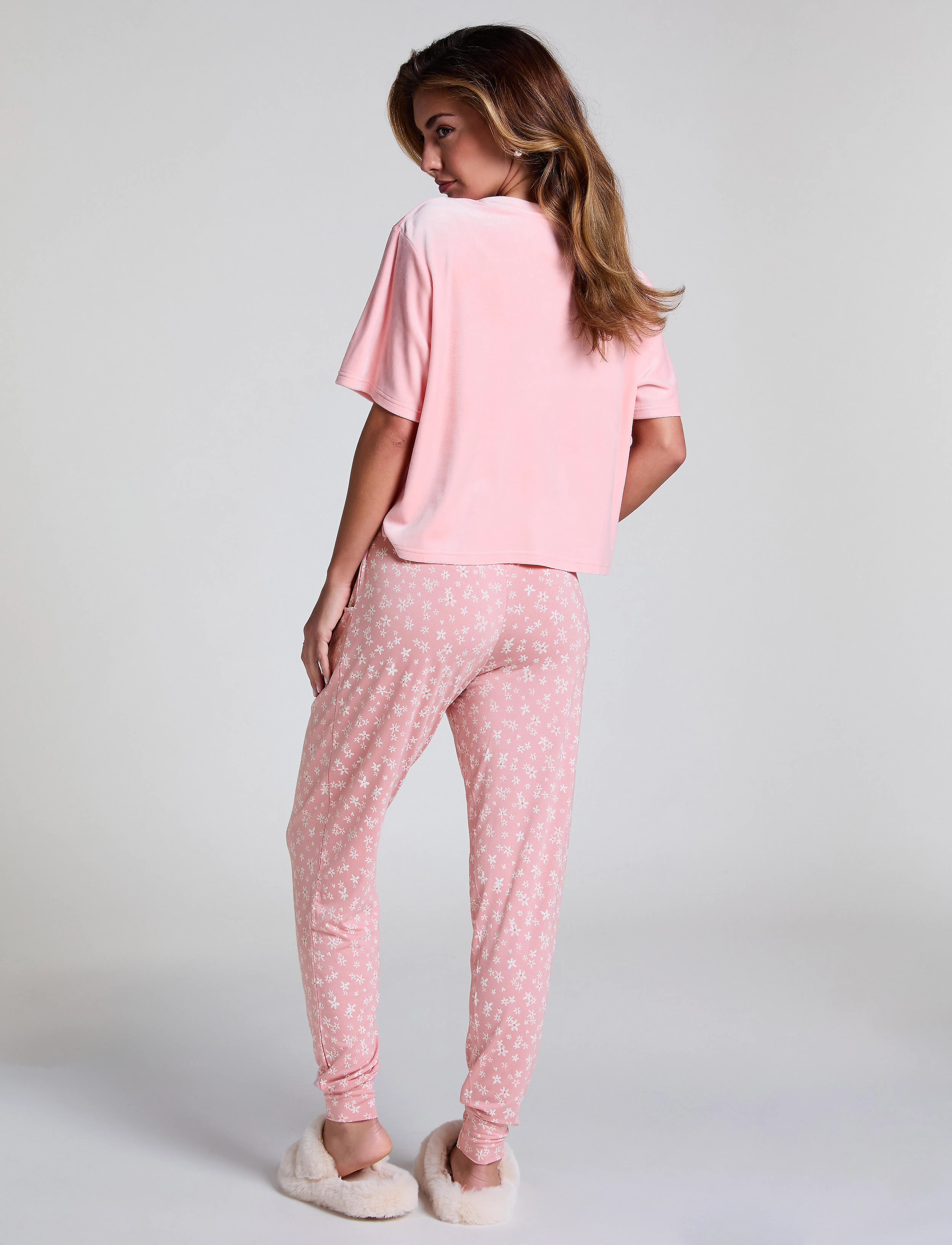 Hunkemöller - PANT JERSEY PRINT - bridal rose - 4