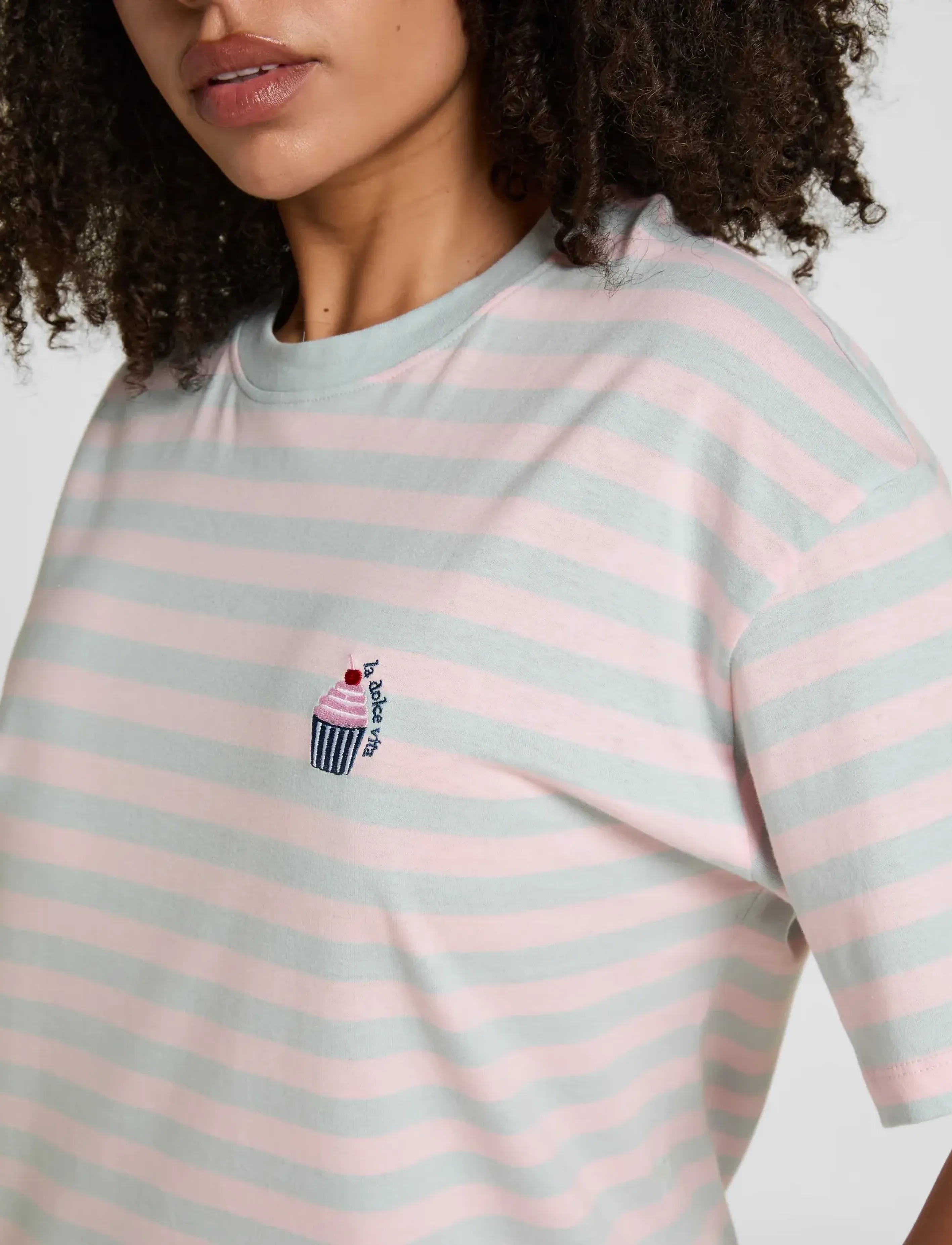Hunkemöller - NIGHTIE BOXY R-NECK CUPCAKE - natkjoler - hkm blue - 3