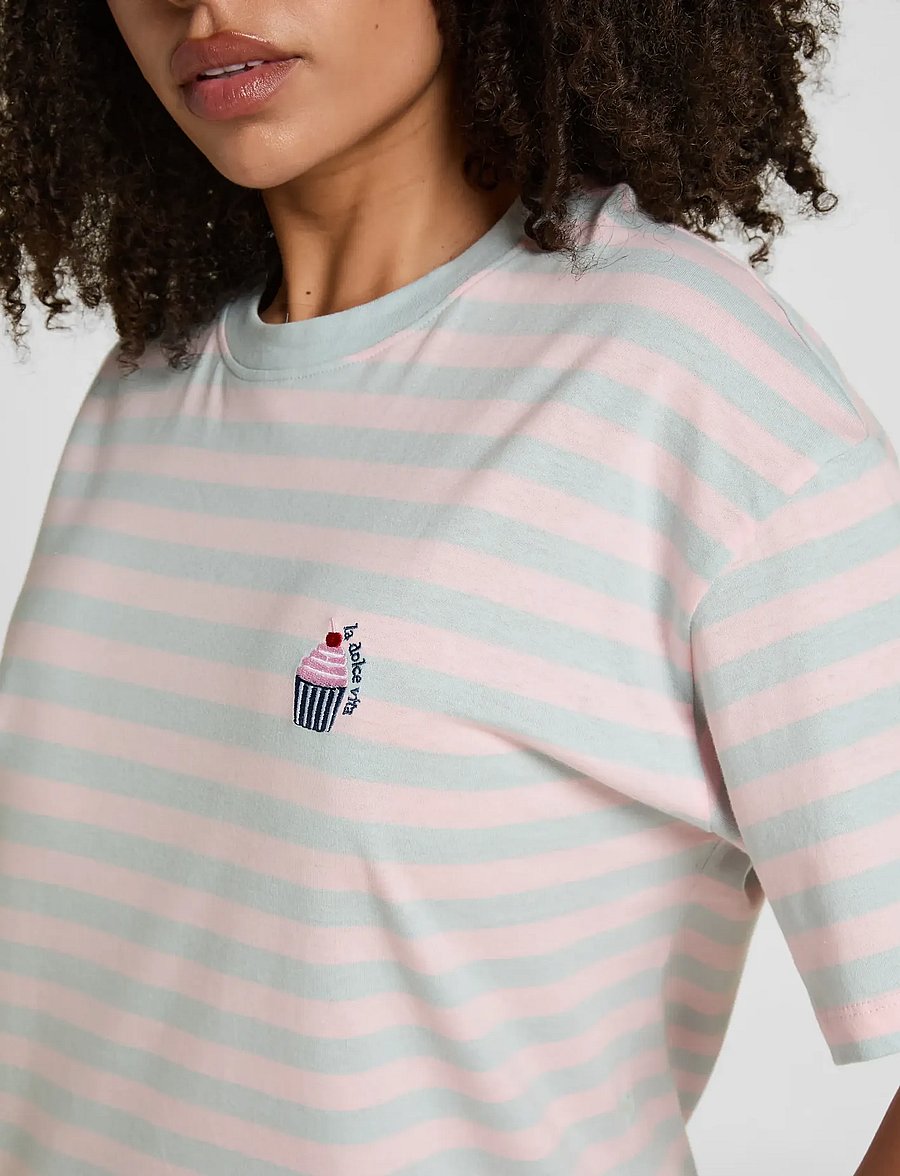 Hunkemöller - NIGHTIE BOXY R-NECK CUPCAKE - natkjoler - hkm blue - 3