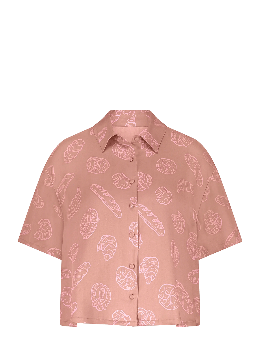 Hunkemöller - JACKET SS VIS SATIN - overdele - hkm tan - 1