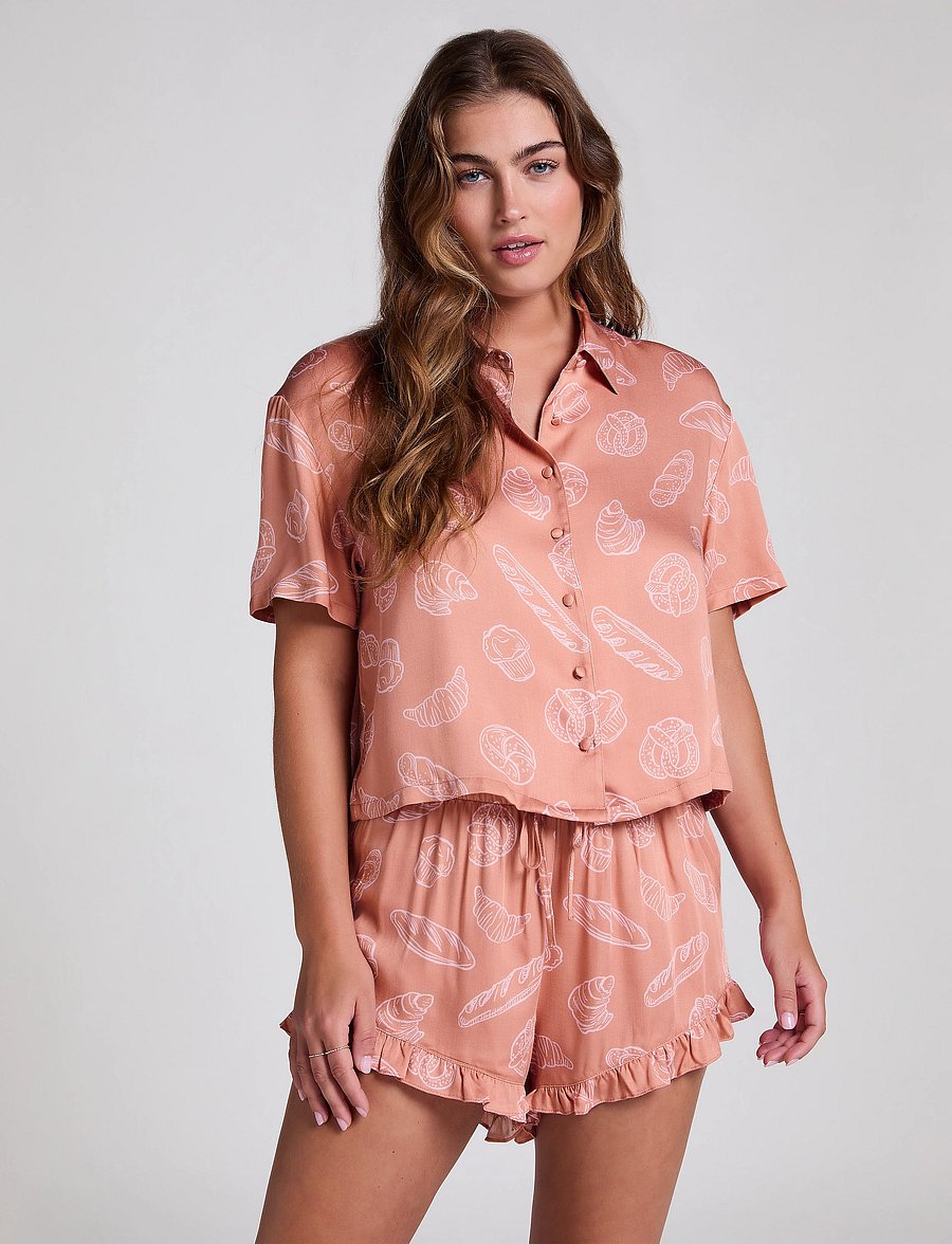 Hunkemöller - JACKET SS VIS SATIN - overdele - hkm tan - 3