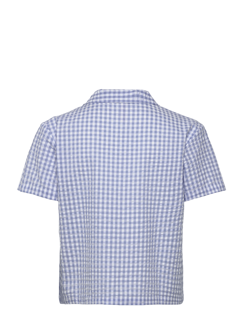 Hunkemöller - JACKET SS SEERSUCKER CHECK - oberteile - hkm blue - 2