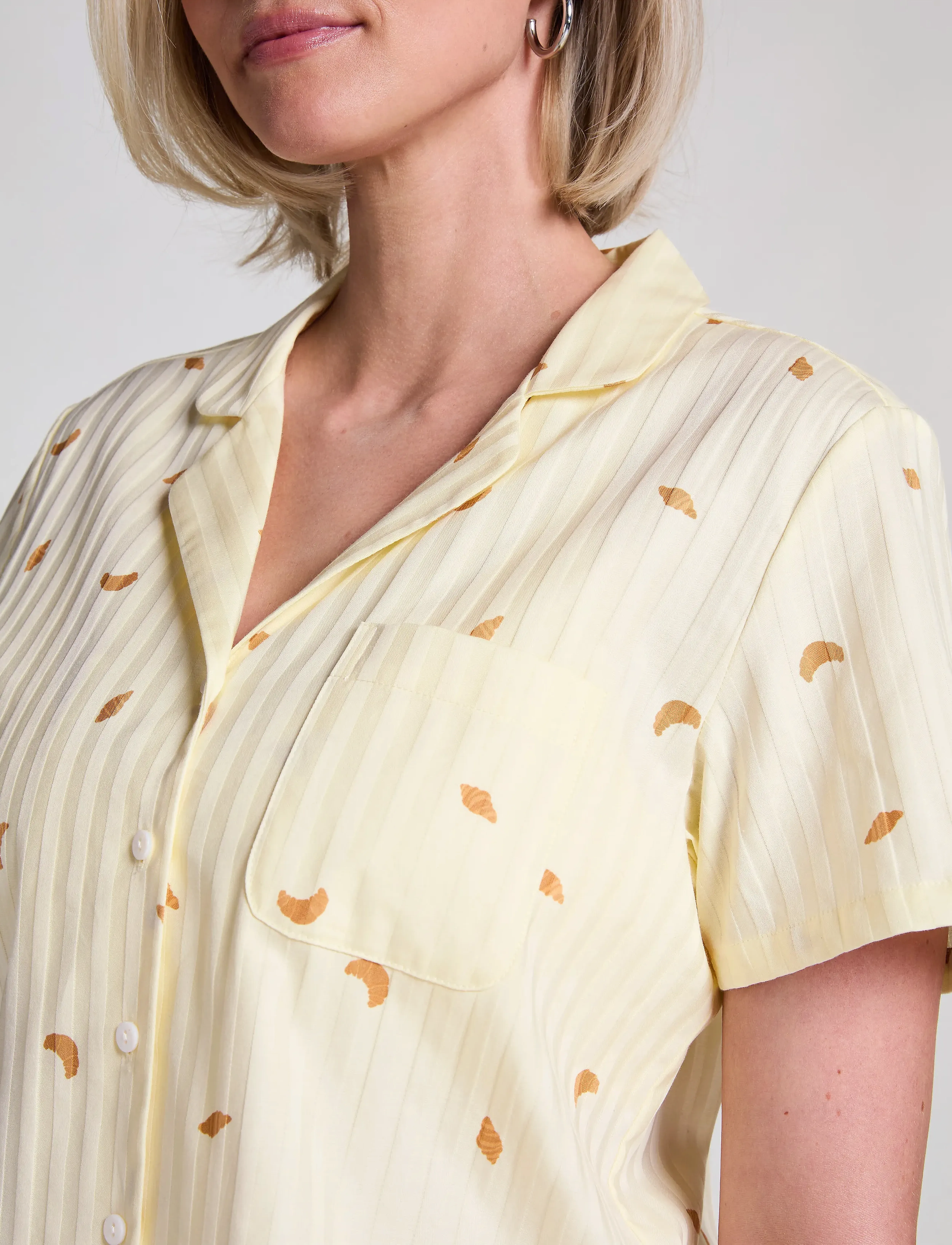 Hunkemöller - JACKET SS COTTON CROISSANT - hkm yellow - 3
