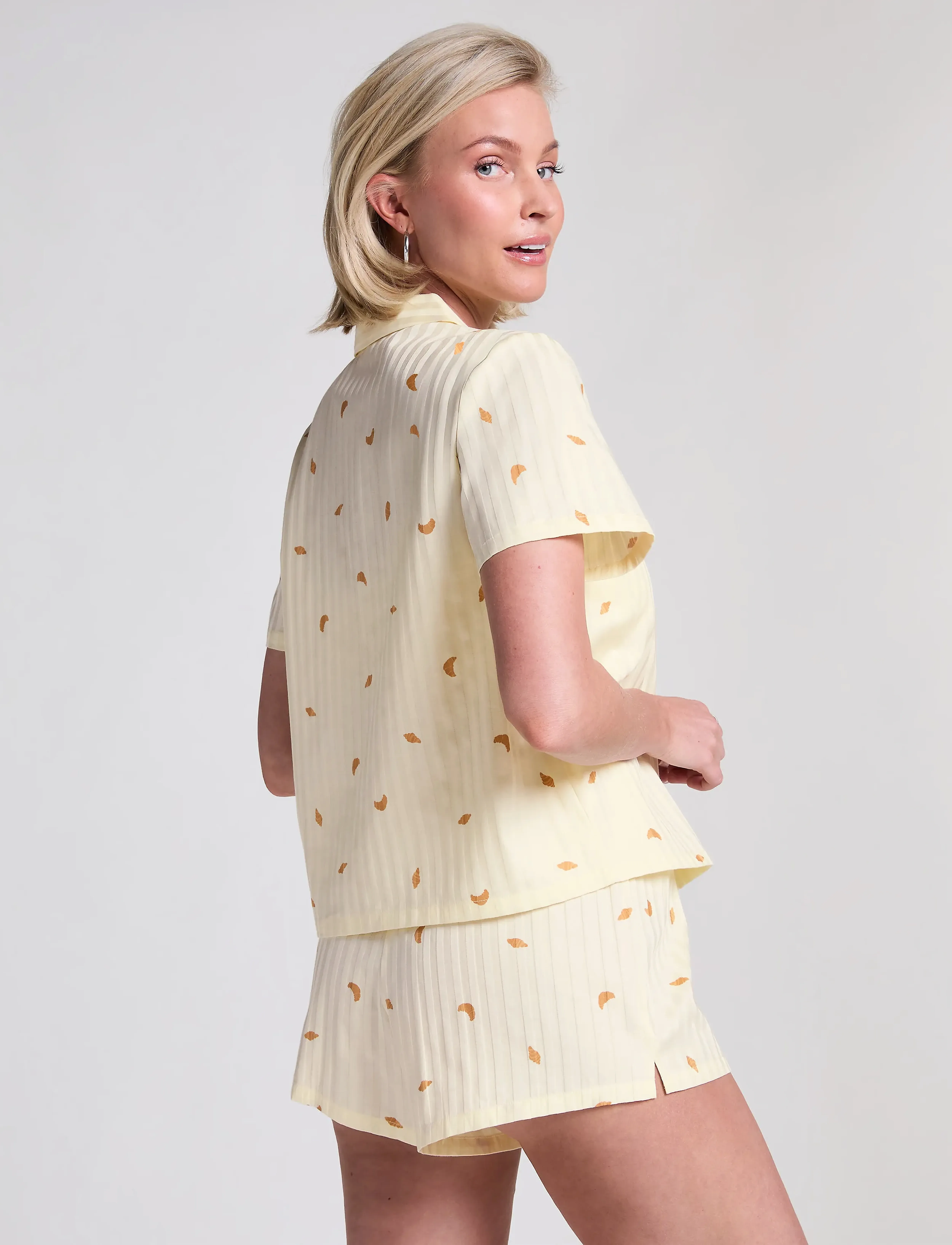 Hunkemöller - JACKET SS COTTON CROISSANT - hkm yellow - 5