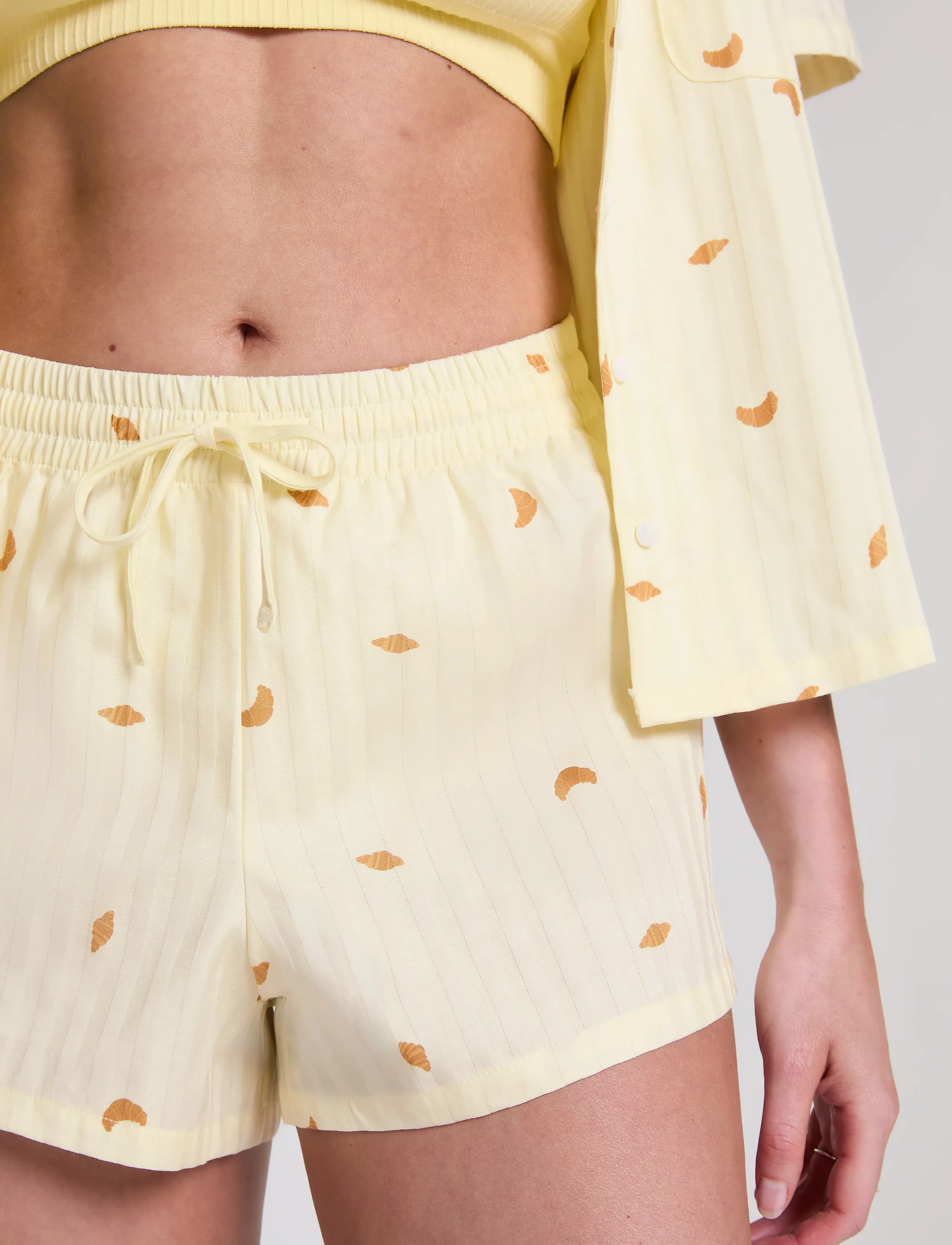 Hunkemöller - SHORT CO JACQUARD CROISSANT - hkm yellow - 3