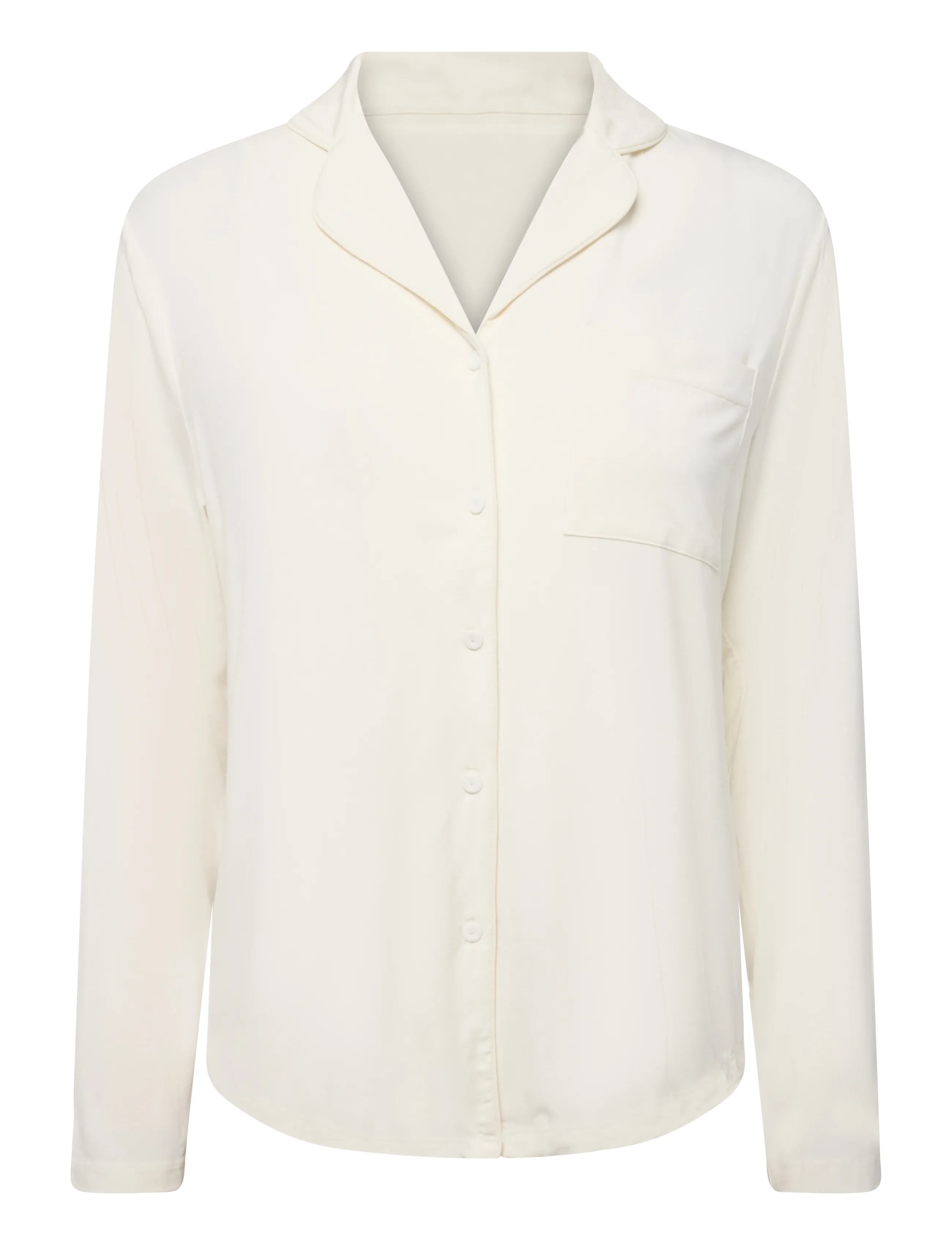 Hunkemöller - JACKET LS JERSEY ESSENTIAL - langärmelige blusen - whisper white - 1