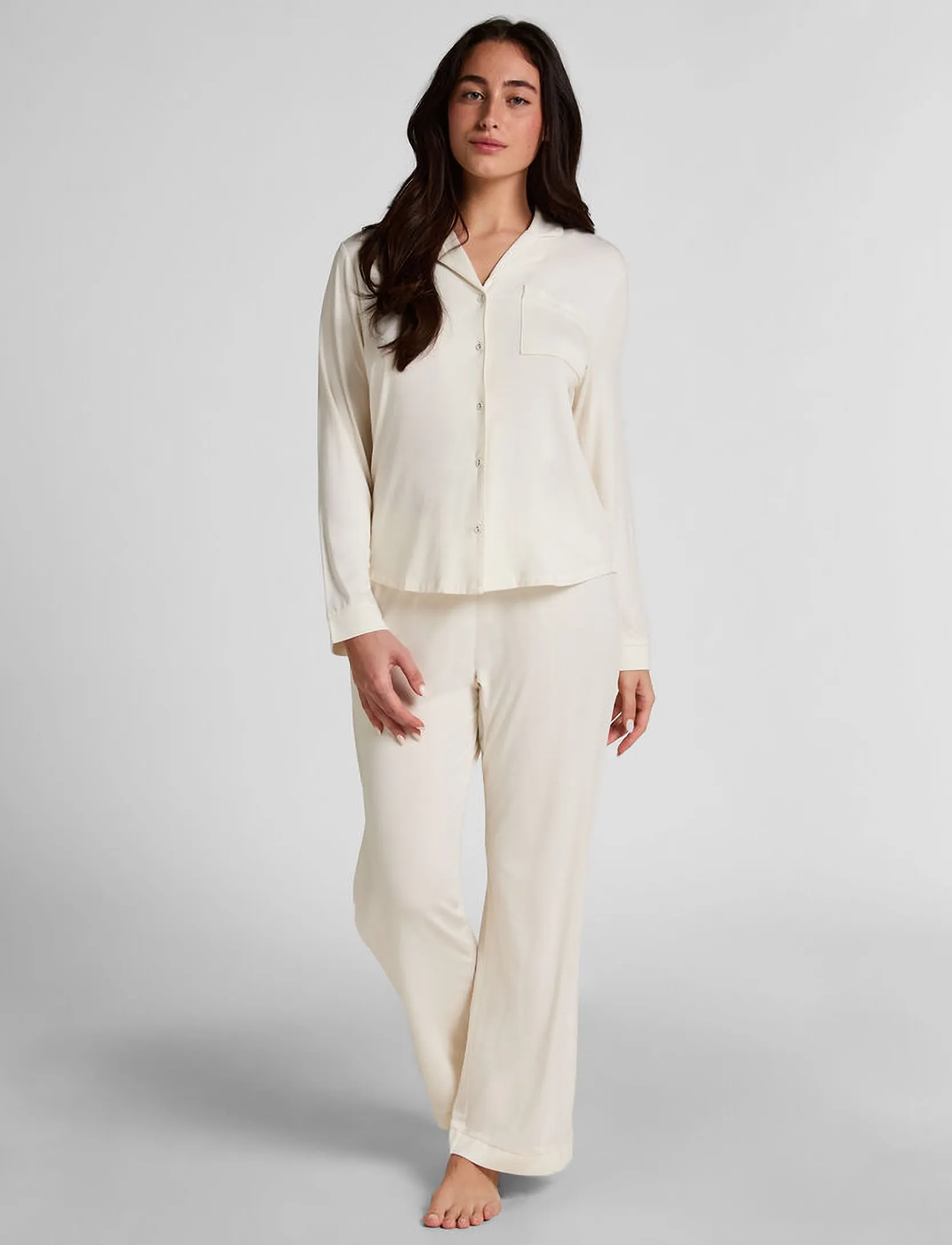 Hunkemöller - PANT JERSEY ESSENTIAL - alltags-style - whisper white - 4