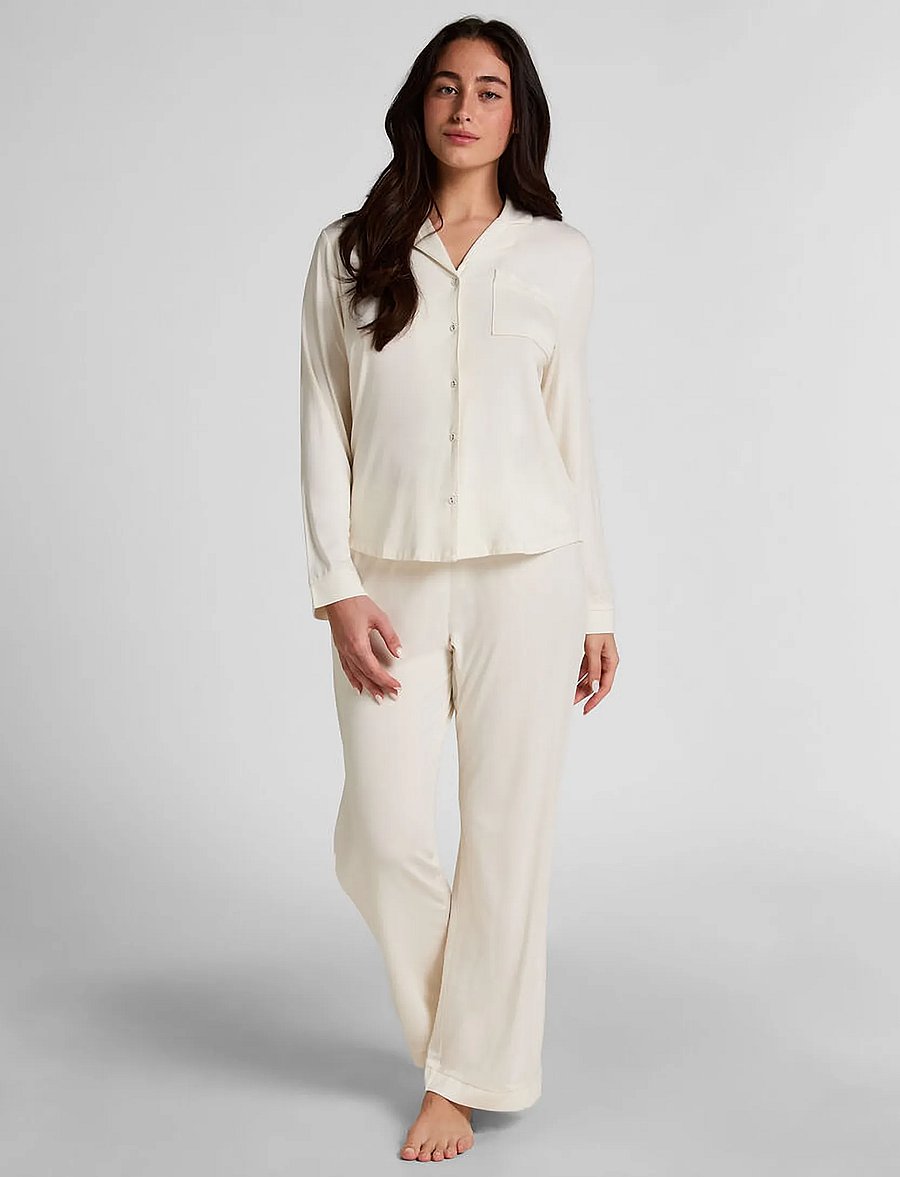 Hunkemöller - PANT JERSEY ESSENTIAL - alltags-style - whisper white - 4