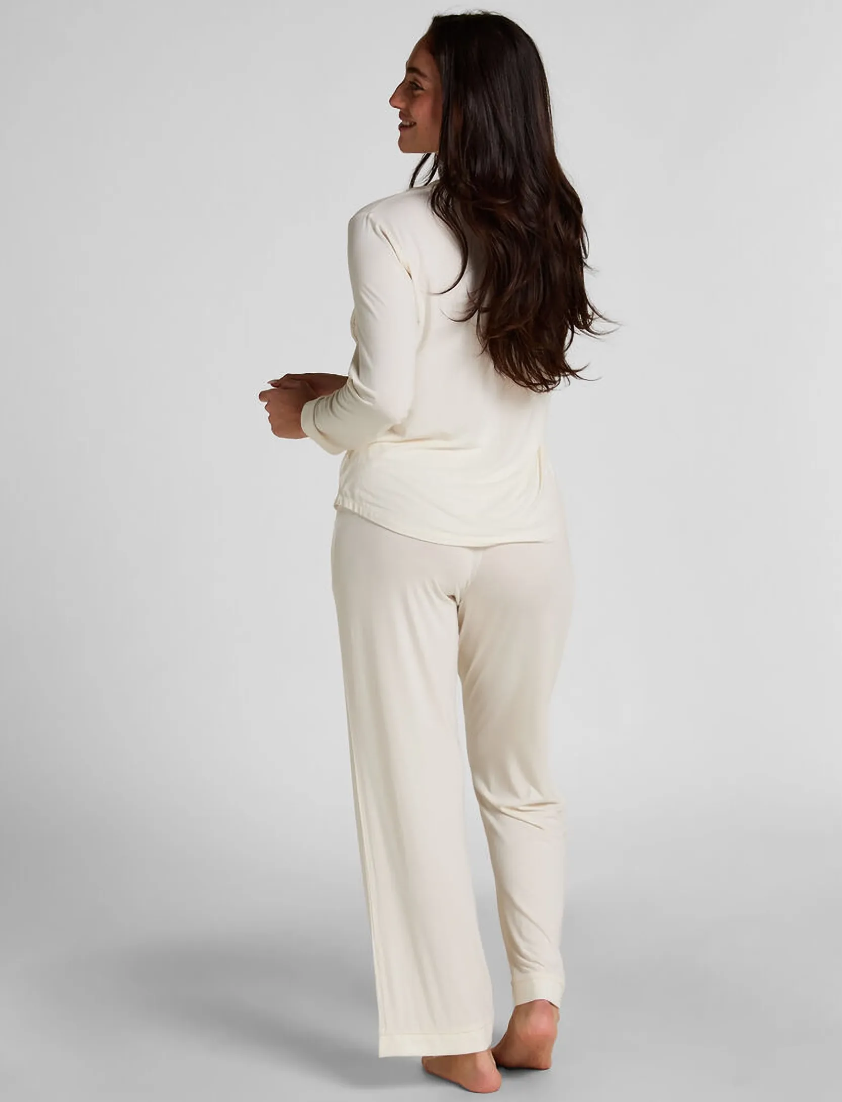 Hunkemöller - PANT JERSEY ESSENTIAL - alltags-style - whisper white - 5