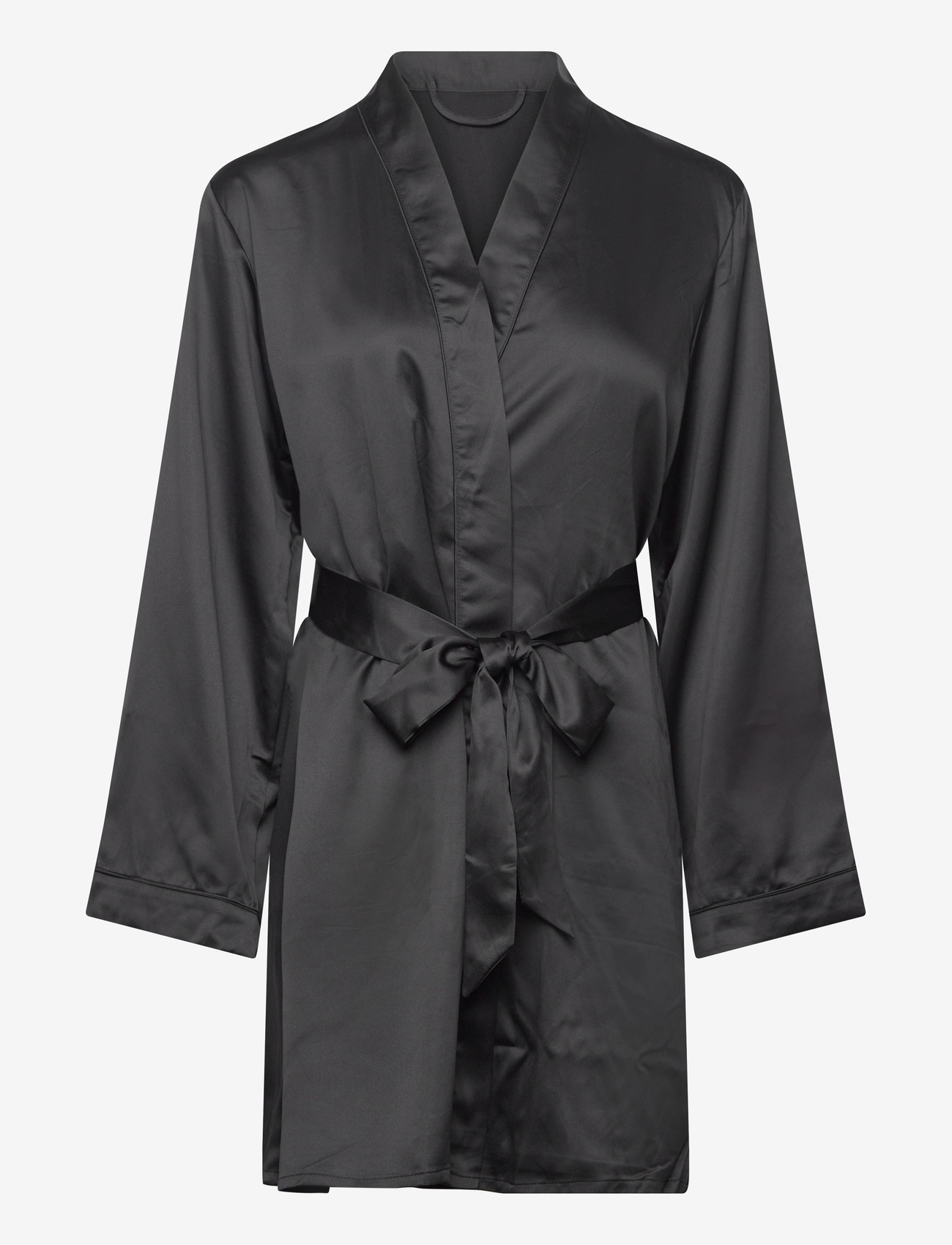 Hunkemöller - KIMONO SATIN - kimonoer - black - 0