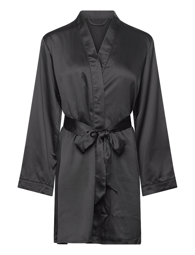 Hunkemöller - KIMONO SATIN - kimonos - black - 0
