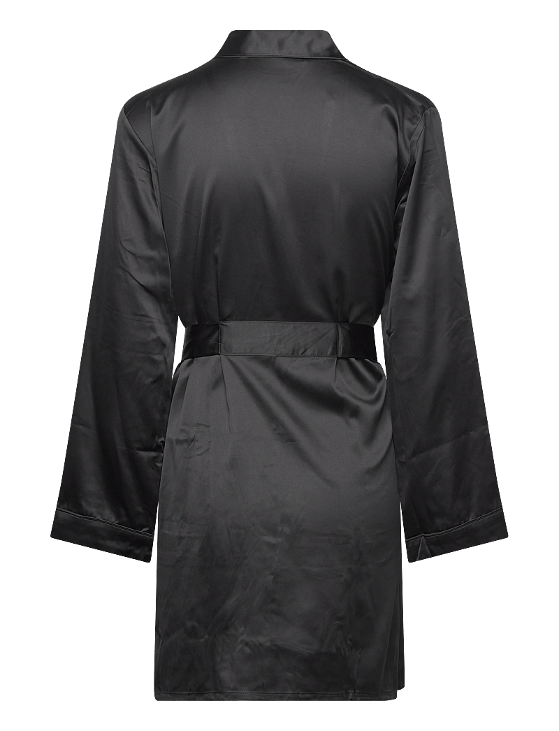 Hunkemöller - KIMONO SATIN - kimonos - black - 1