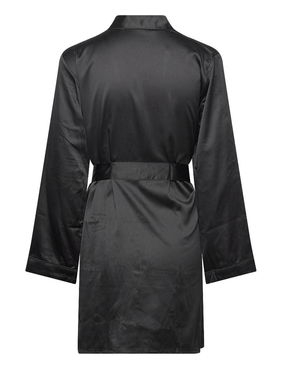 Hunkemöller - KIMONO SATIN - kimonos - black - 1