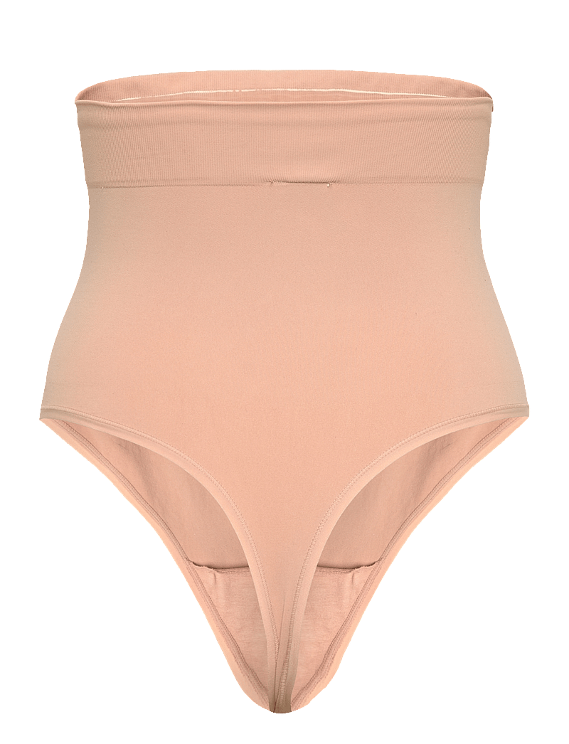 Hunkemöller - Seamless Enhancing High Waisted Thong - shapewear-hosen - rugby tan - 2
