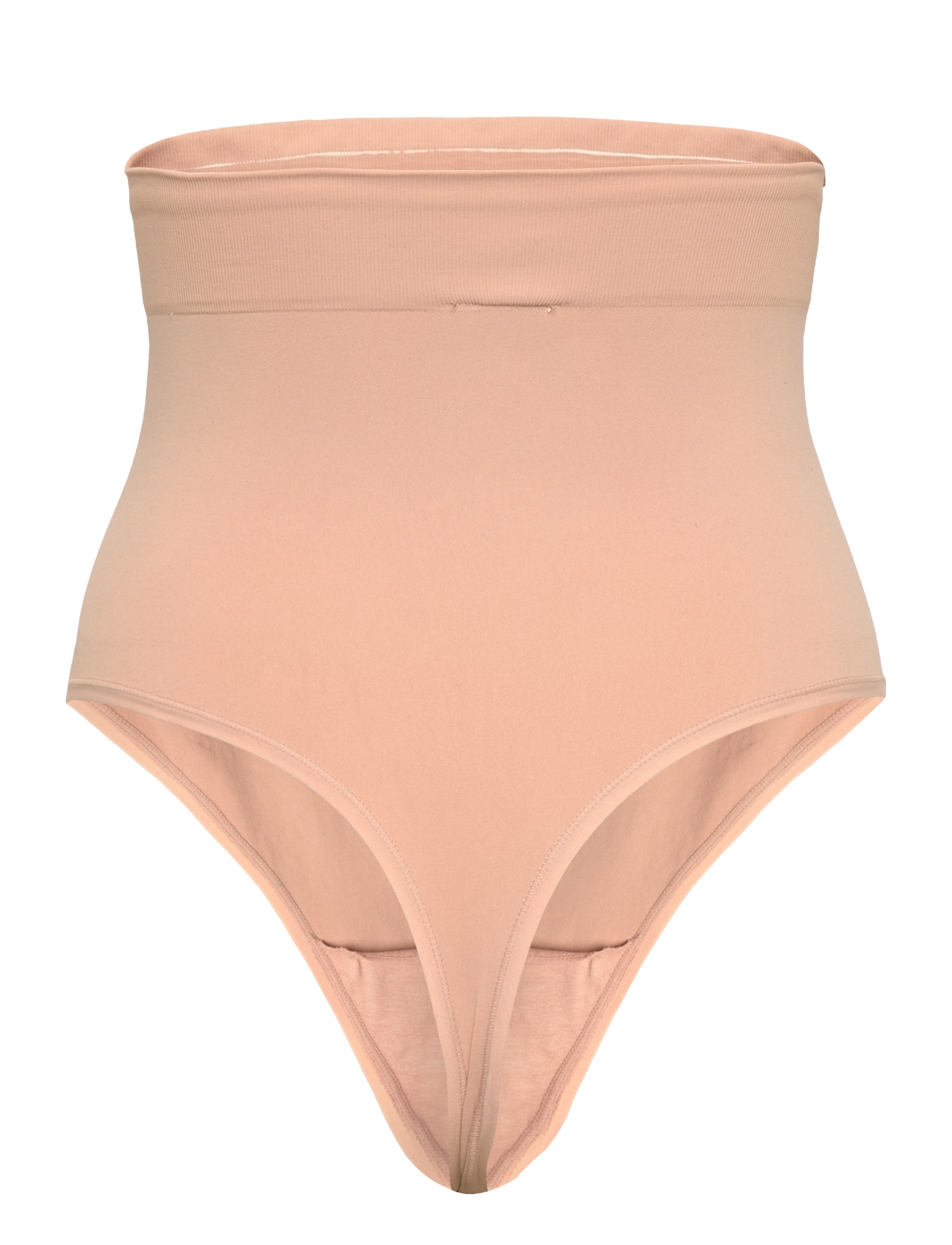 Hunkemöller - Seamless Enhancing High Waisted Thong - wyszczuplające majtki - rugby tan - 2