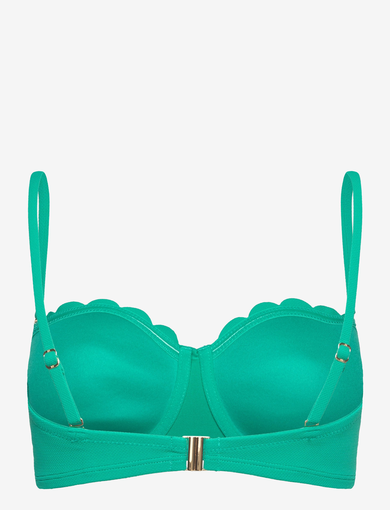 Hunkemöller - SCALLOP PB - bikinitoppe med bøjle - hkm green - 1