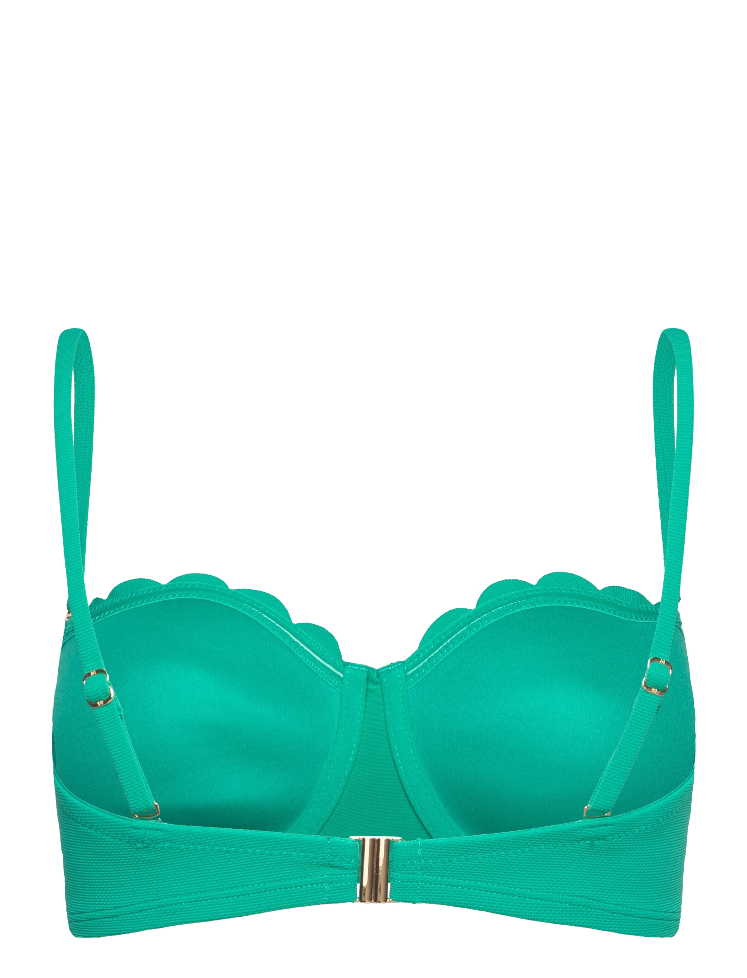 Hunkemöller - SCALLOP PB - stanik z fiszbinami bikini - hkm green - 2