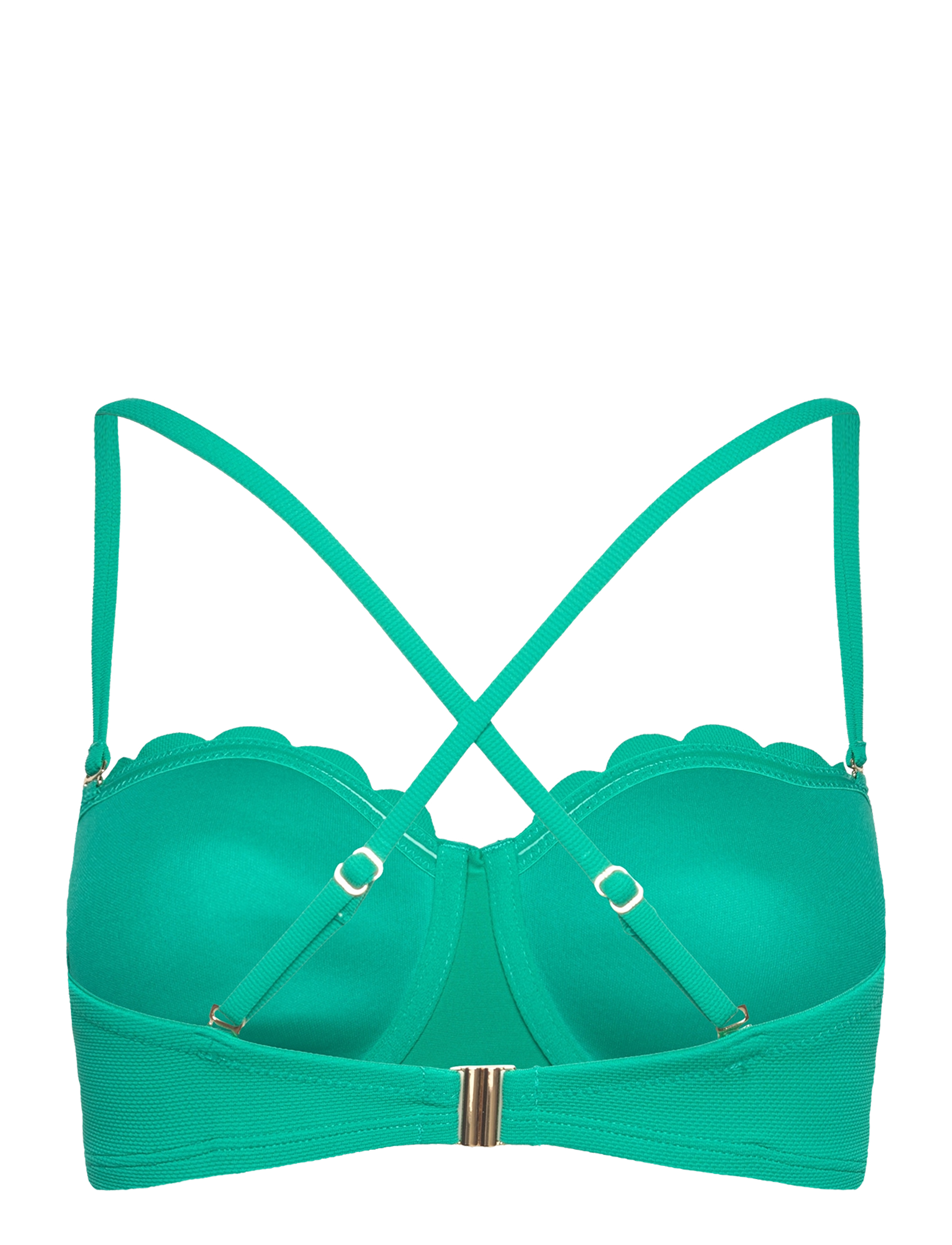 Hunkemöller - SCALLOP PB - stanik z fiszbinami bikini - hkm green - 3