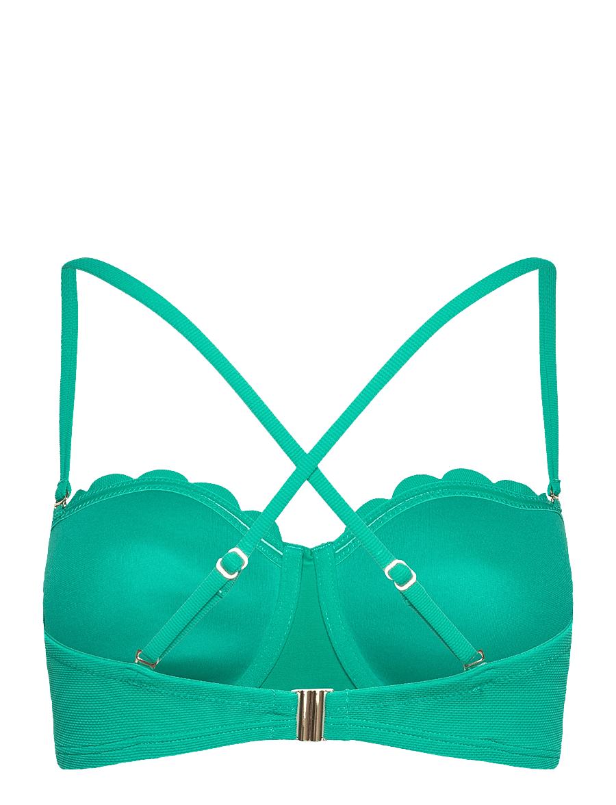 Hunkemöller - SCALLOP PB - tugikaartega bikiinirinnahoidjad - hkm green - 3
