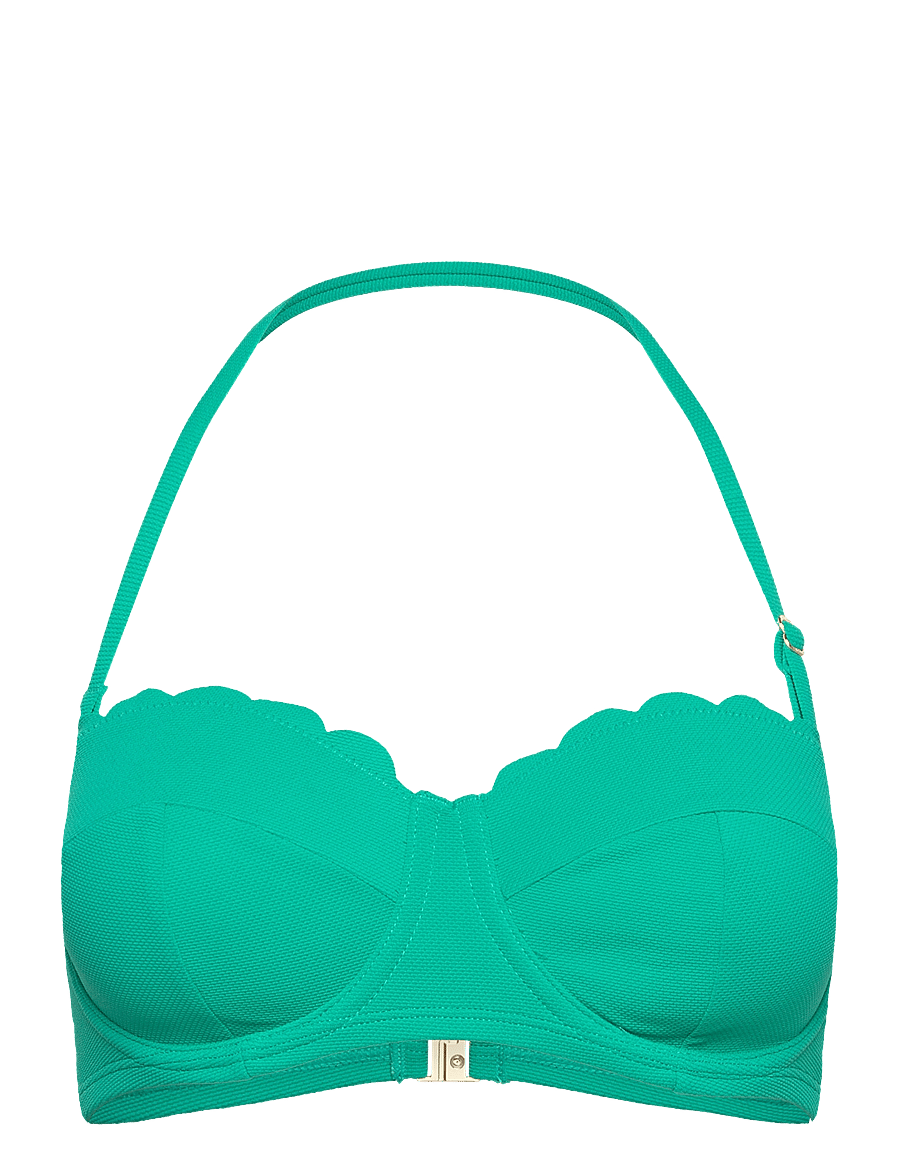 Hunkemöller - SCALLOP PB - tugikaartega bikiinirinnahoidjad - hkm green - 4