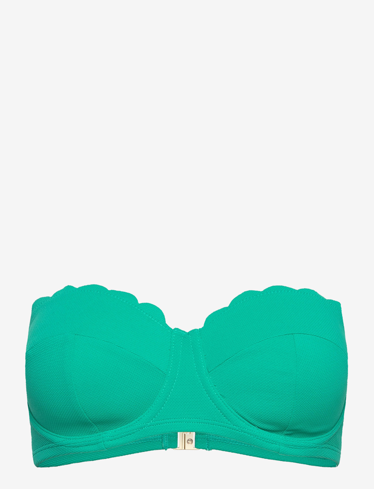 Hunkemöller - SCALLOP PB - bikinitoppe med bøjle - hkm green - 4