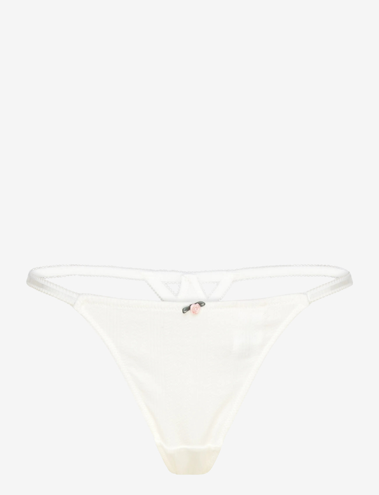 Hunkemöller - POINTELLE HL STRING T - snow white - 0