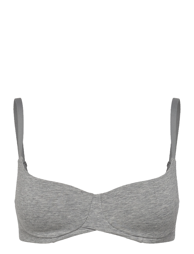 Hunkemöller - COTTON PD - balconette bh'er - grey - 1