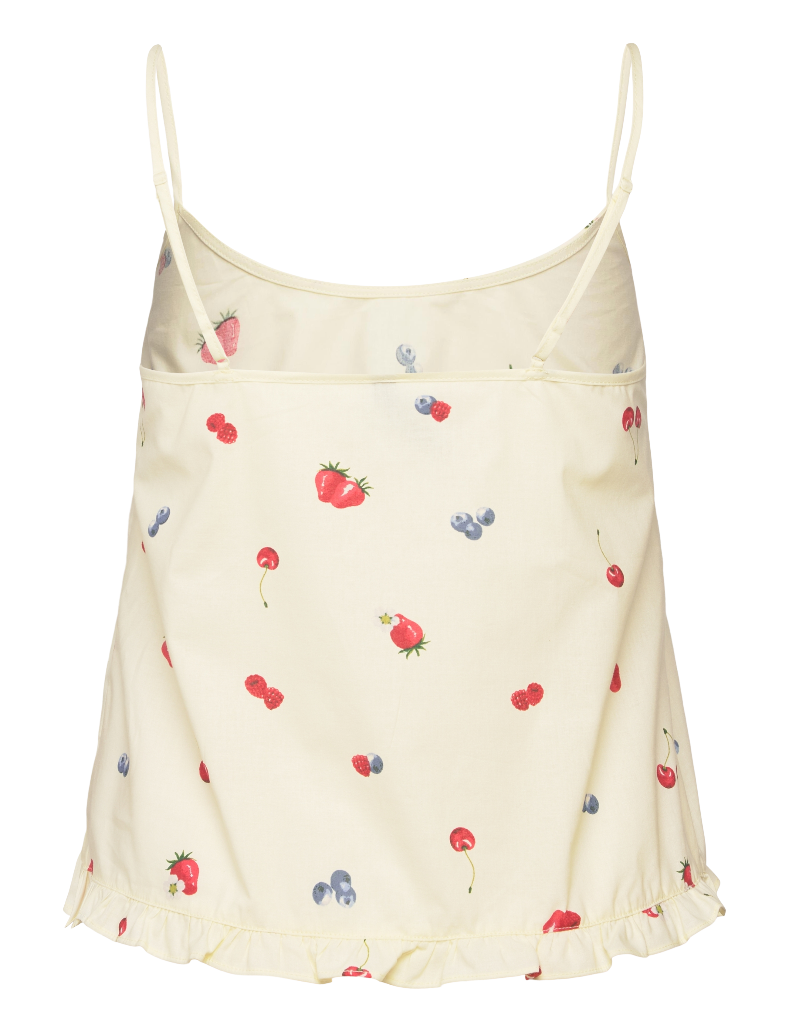 Hunkemöller - CAMI WOVEN RUFFLE FRUIT - oberteile - hkm yellow - 2