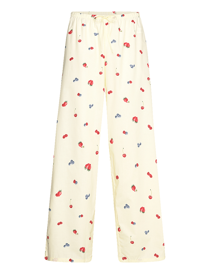 Hunkemöller - PANT WOVEN FRUIT - pyjamahose - hkm yellow - 1