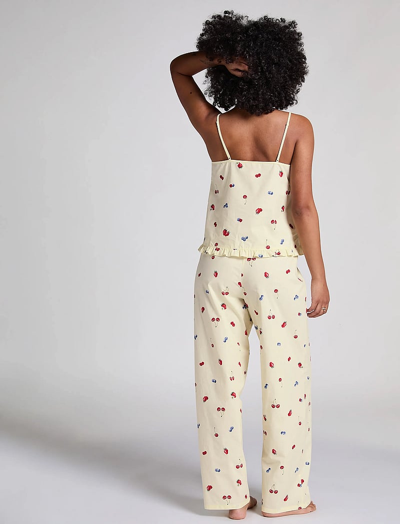 Hunkemöller - PANT WOVEN FRUIT - pyjamahose - hkm yellow - 4