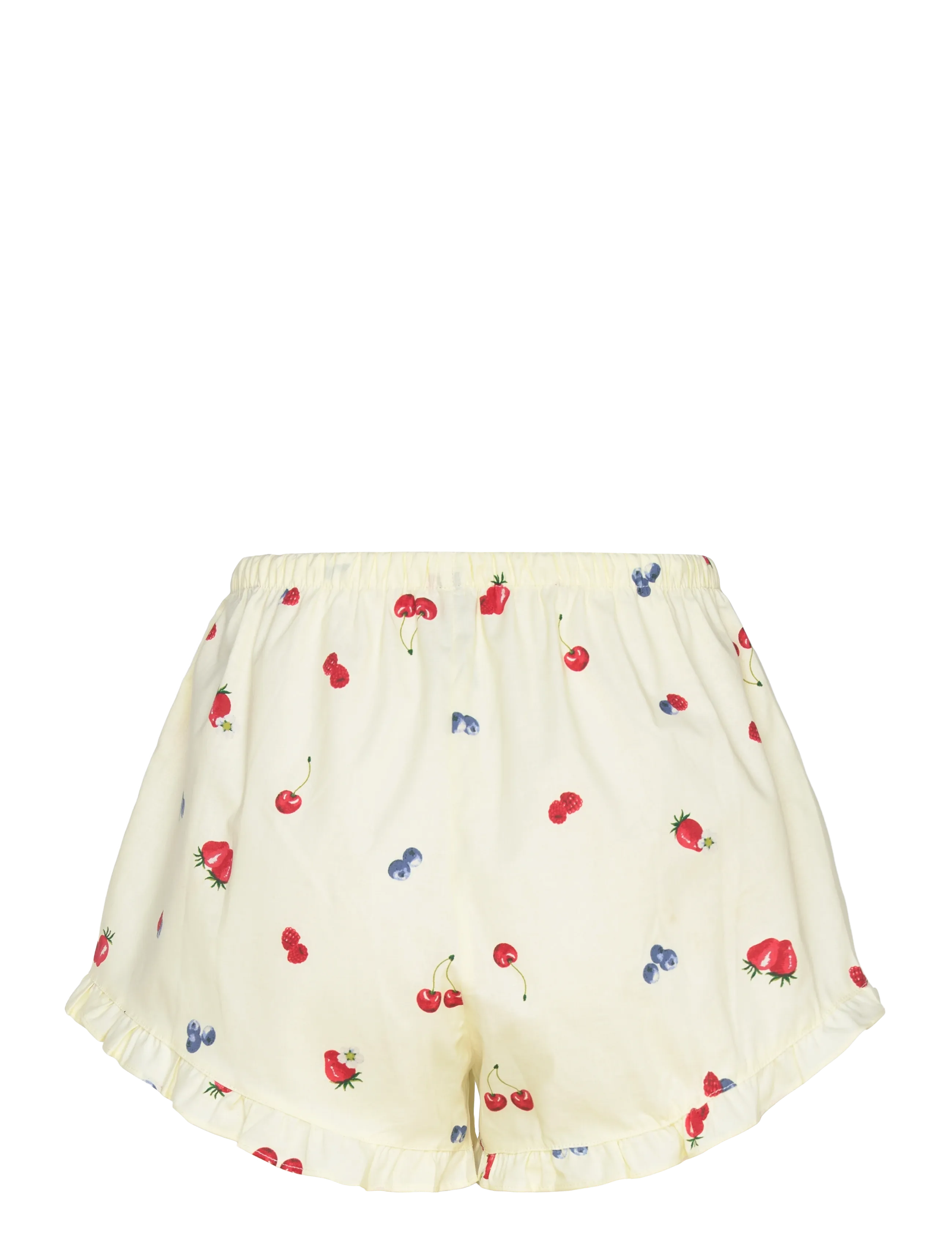 Hunkemöller - SHORT WOVEN RUFFLE FRUIT - casual shorts - hkm yellow - 2