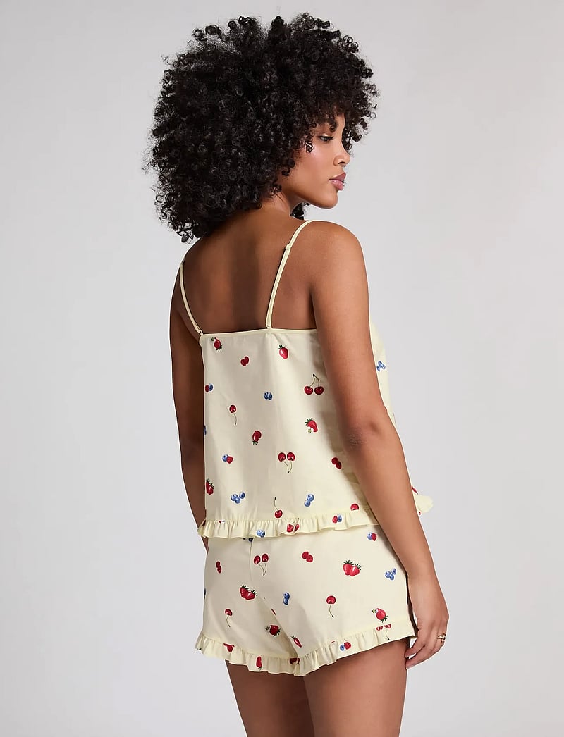Hunkemöller - SHORT WOVEN RUFFLE FRUIT - casual shorts - hkm yellow - 4