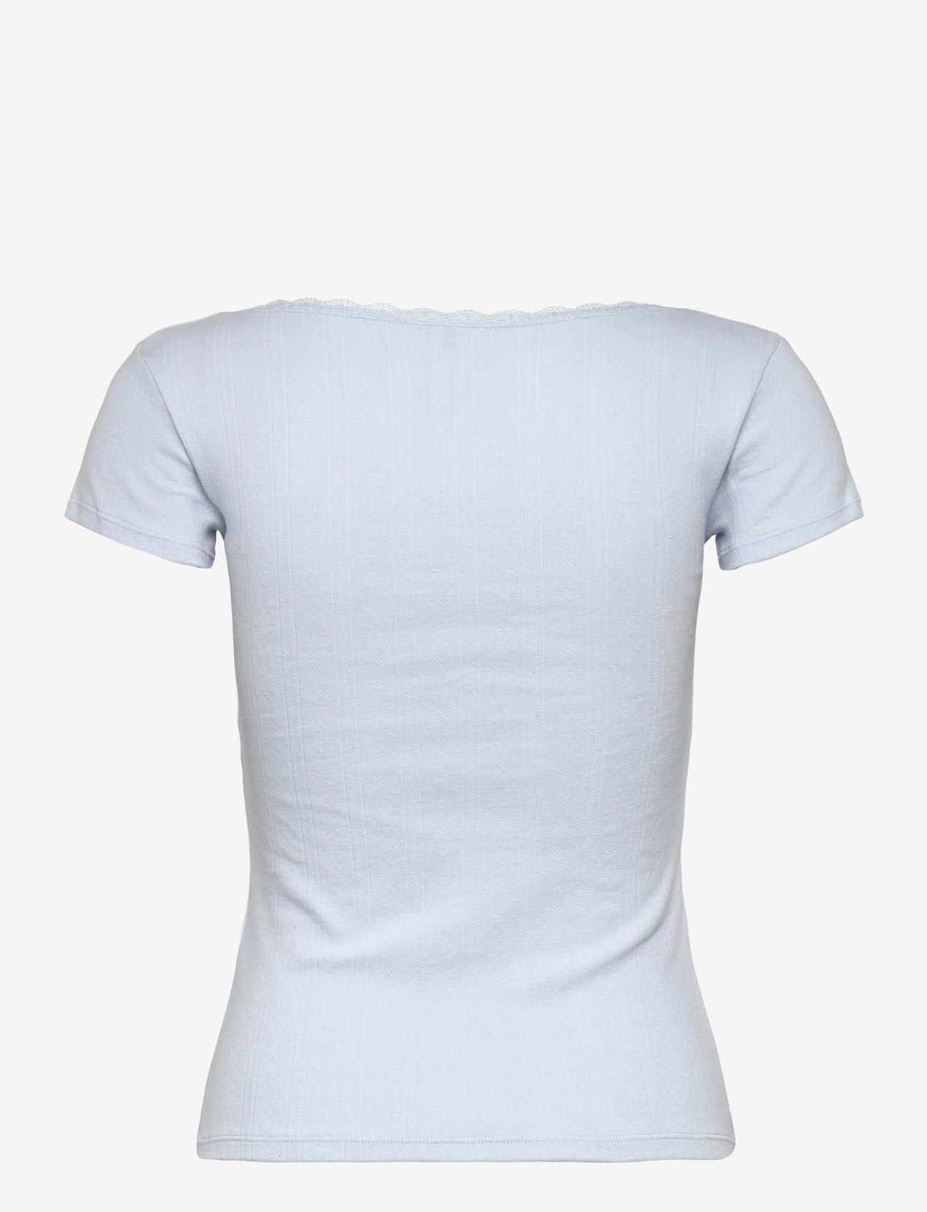 Hunkemöller - TOP SS POINTELLE LACE - skyway - 2