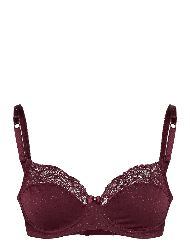 Hunkemöller - Sophie Non-Padded Underwired Bra - bügellose bhs - zinfandel - 0