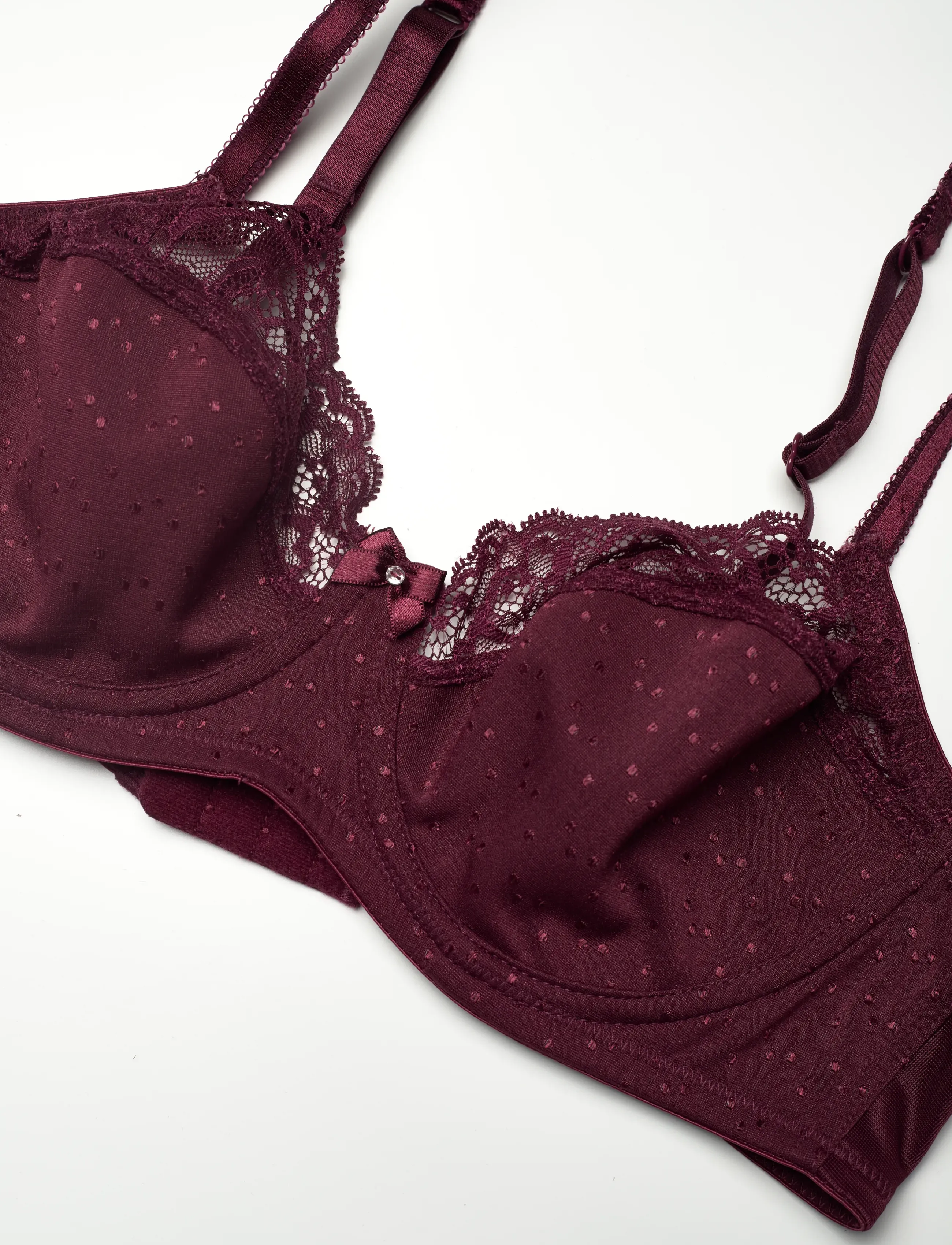 Hunkemöller - Sophie Non-Padded Underwired Bra - spile-bh-er - zinfandel - 2