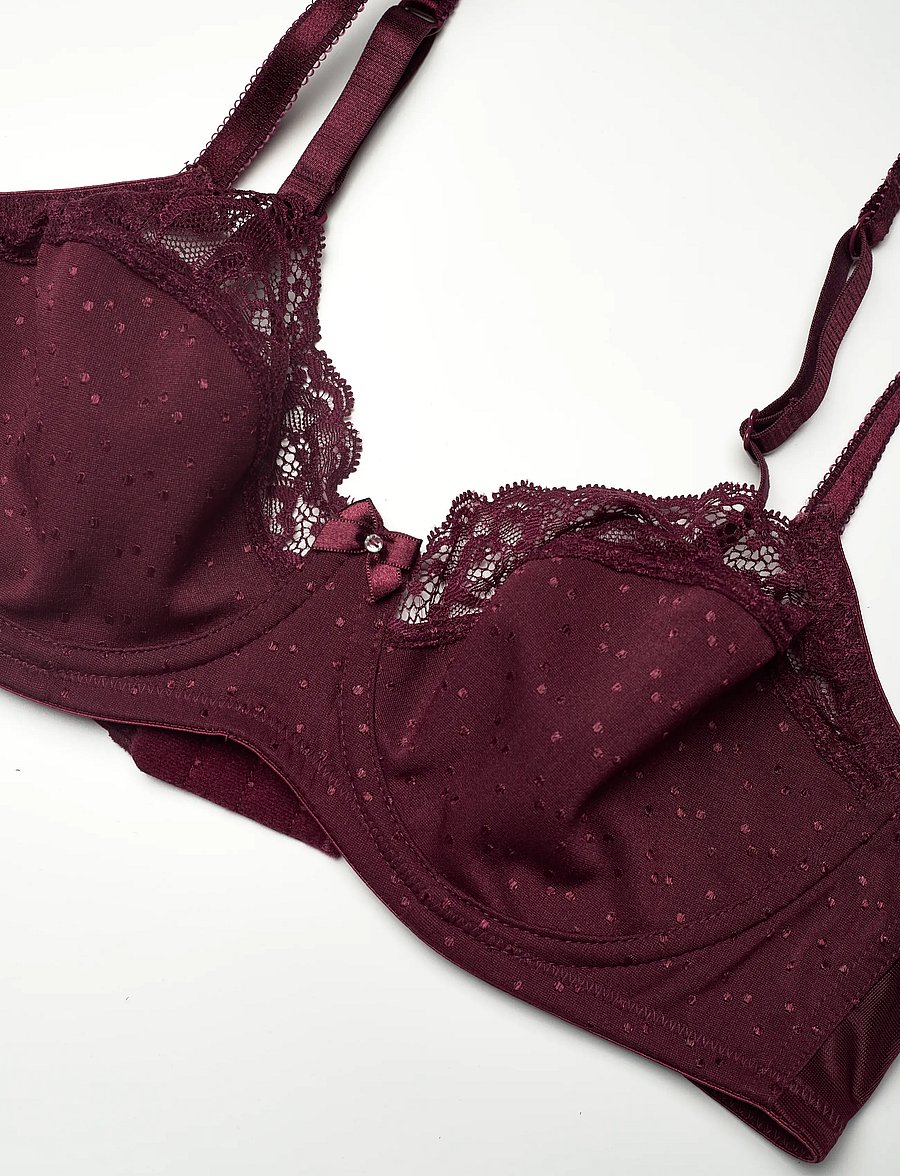 Hunkemöller - Sophie Non-Padded Underwired Bra - spile-bh-er - zinfandel - 2